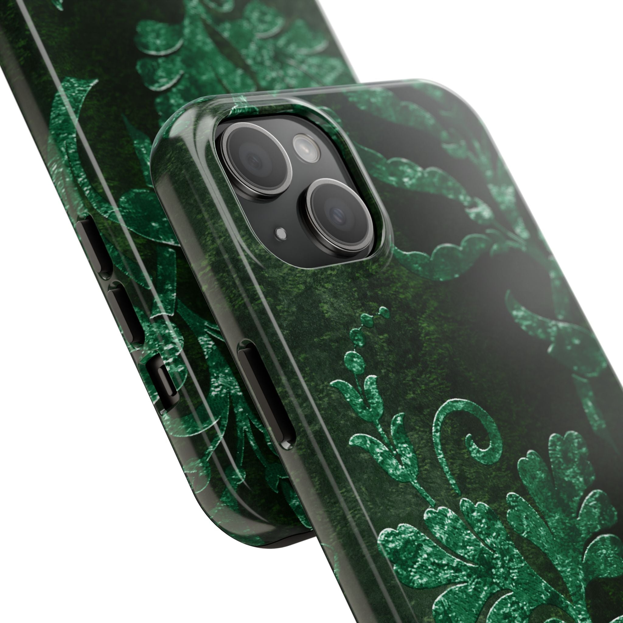 embossed-emerald-velvet-tough-phone-case-protective-iphone-cover-heavy-duty-phone-case-rugged-phone-case-durable-smartphone-c