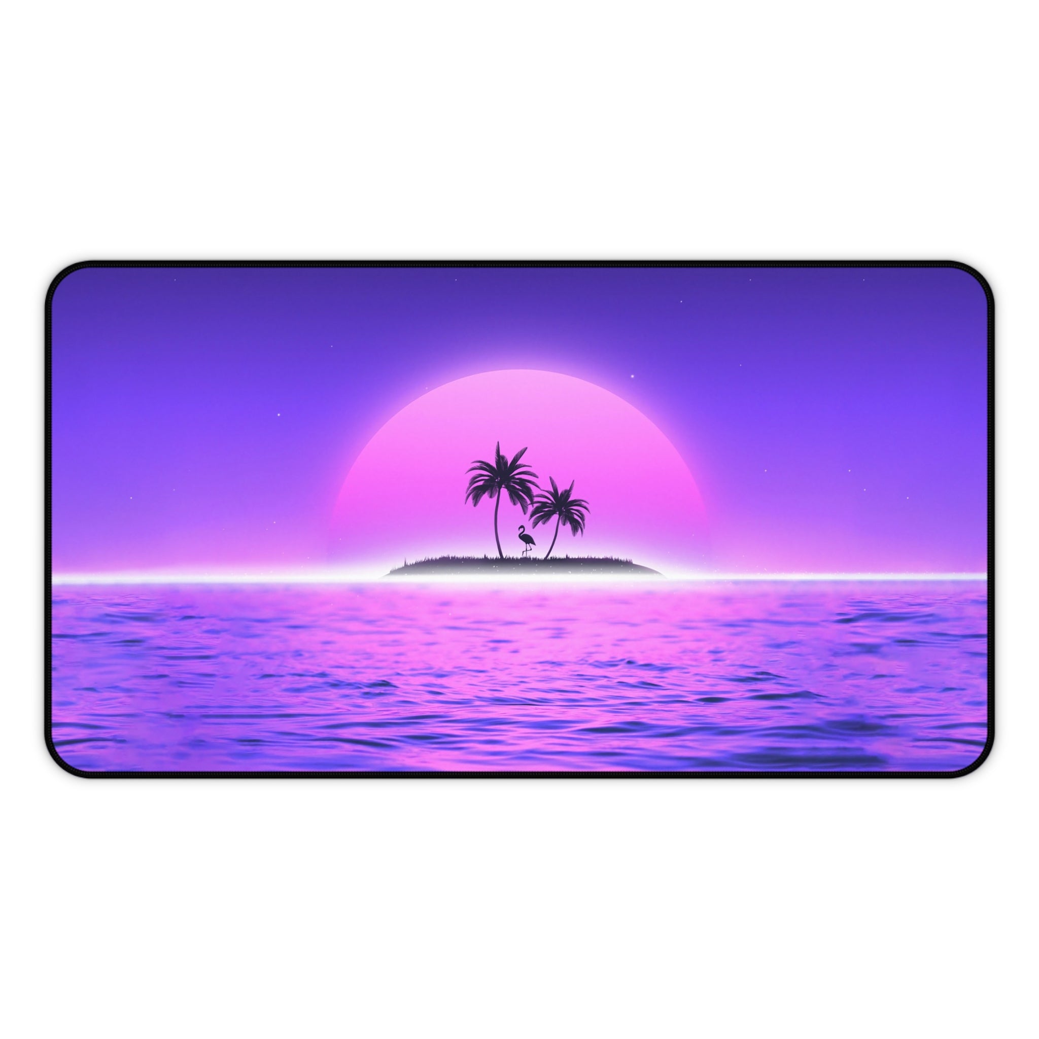 vibrant-vaporwave-mouse-pad-summer-palm-tree-retrowave-delorean-desk-mat-neon-synthwave-desk-pad-vaporwave-sun-and-mountains-