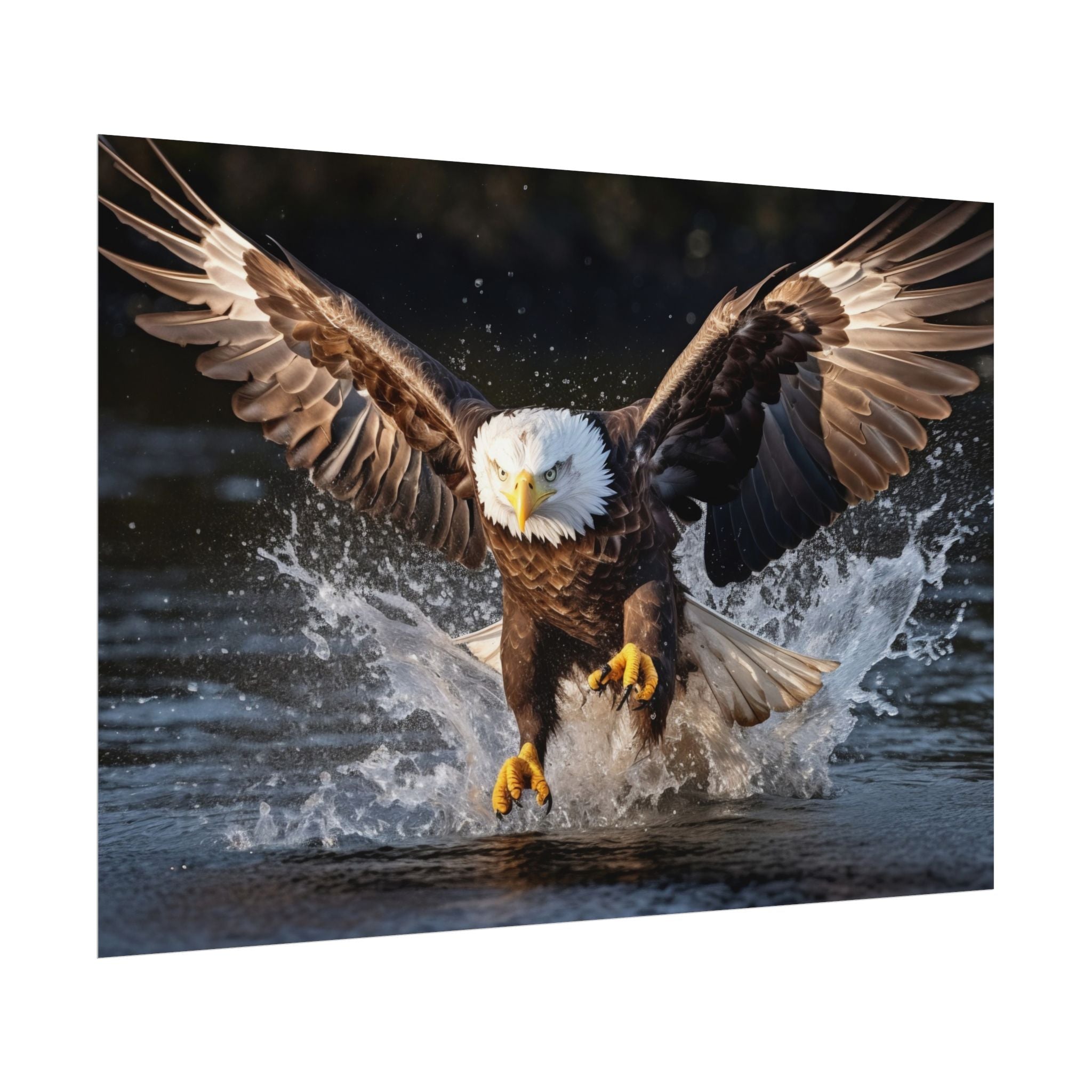 hunting-eagle-fine-art-poster-print-home-decor-wildlife-art-bird-lover-gift-living-room-decoration-eagle-decor