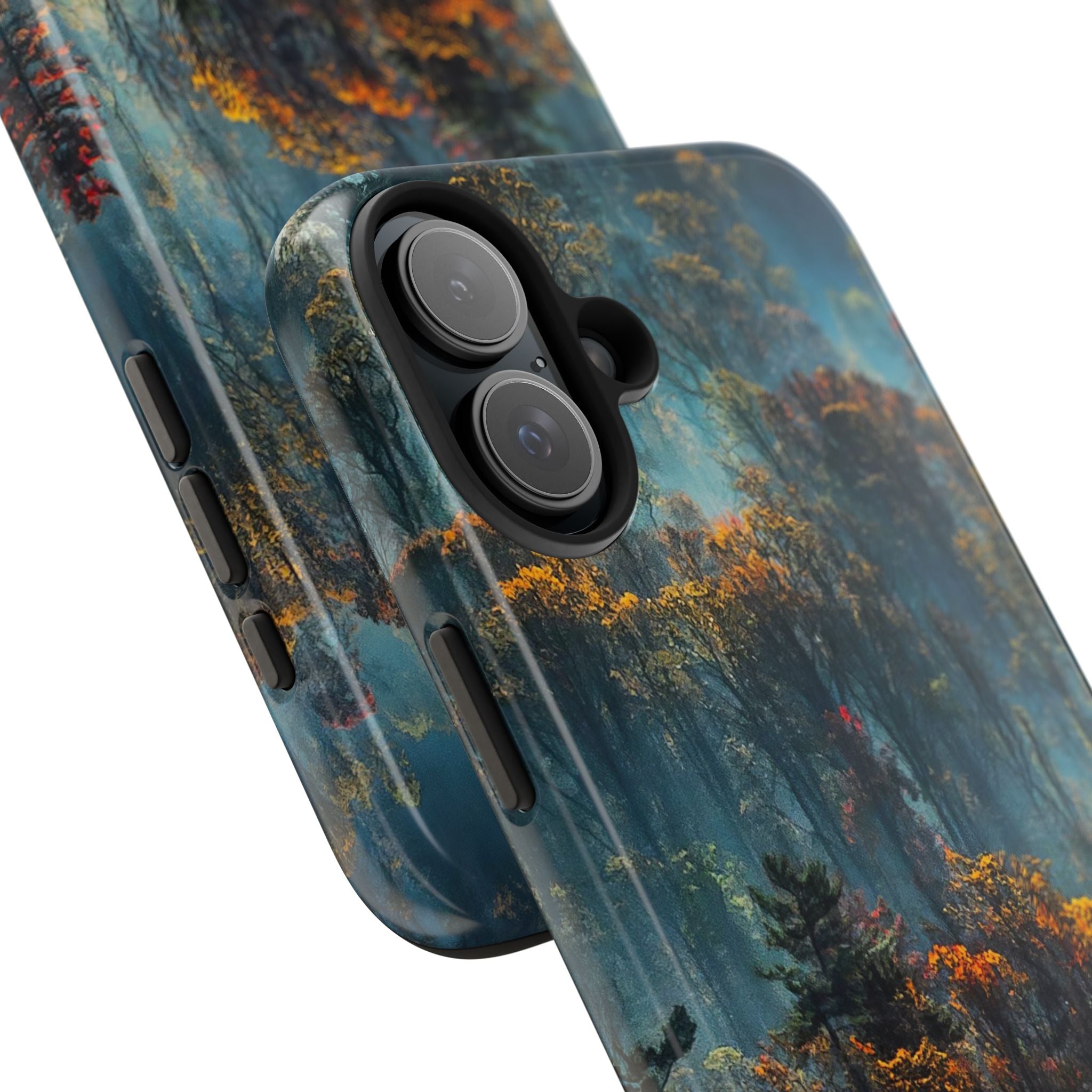 iphone-tough-case-misty-forrest-foggy-fall-iphone-covers-protective-smartphone-cover-nature-lover-gift-adventure-accessory