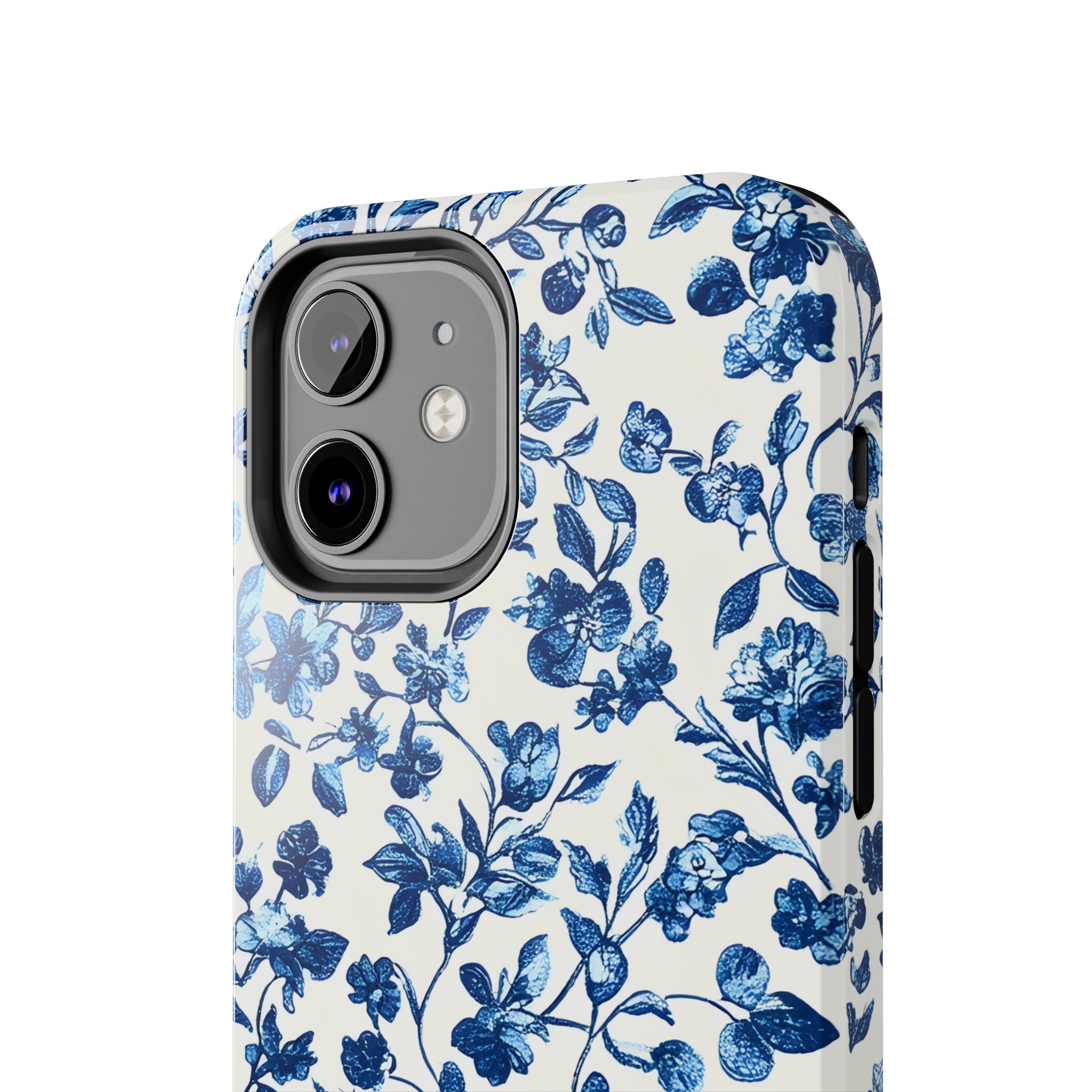french-toile-floral-tough-phone-case-blue-phone-cover-protective-iphone-case-hard-shell-cellphone-case-vintage-design-phone-c