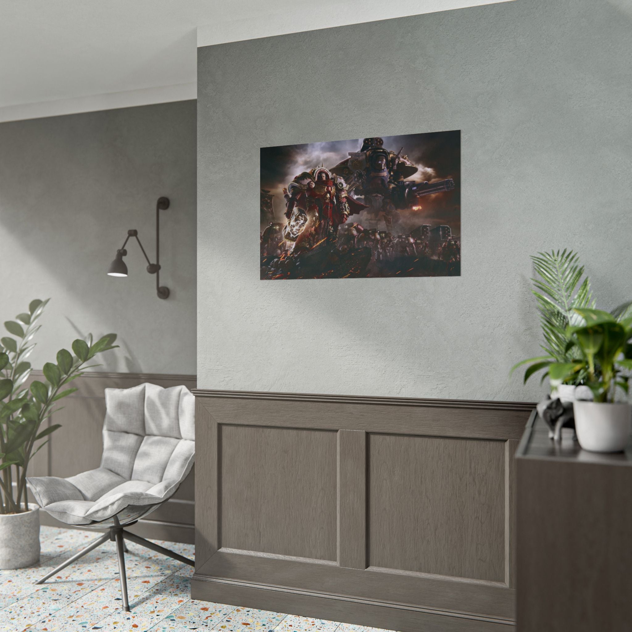 Warhammer 40K Blood Angels Poster Print — Rolled Wall Art for Gamers & Collectors, Ultramarines  Wall Art, Gaming Room Decor