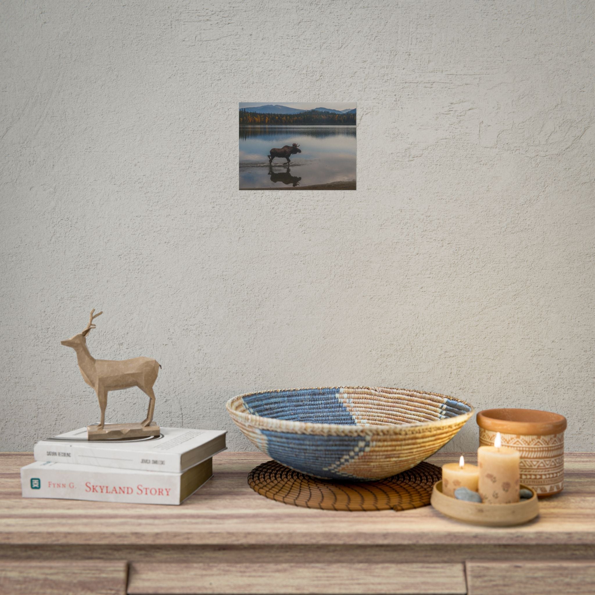 rustic-moose-poster-wall-decor-cabin-lodge-wildlife-painting-nature-home-decor-wilderness-animal-poster-farmhouse-wall-art