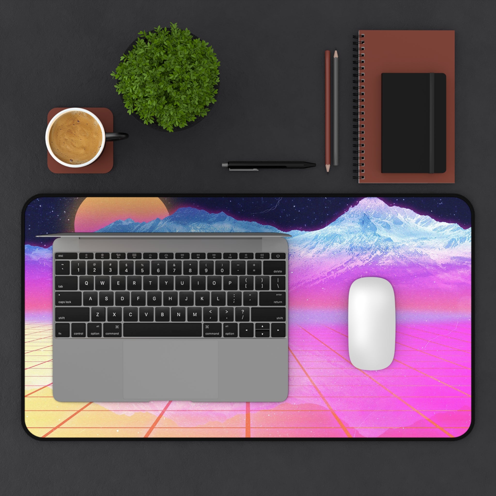 vaporwave-moon-mountains-mouse-pad-retrowave-city-delorean-desk-mat-neon-synthwave-desk-pad-vaporwave-sun-and-mountains