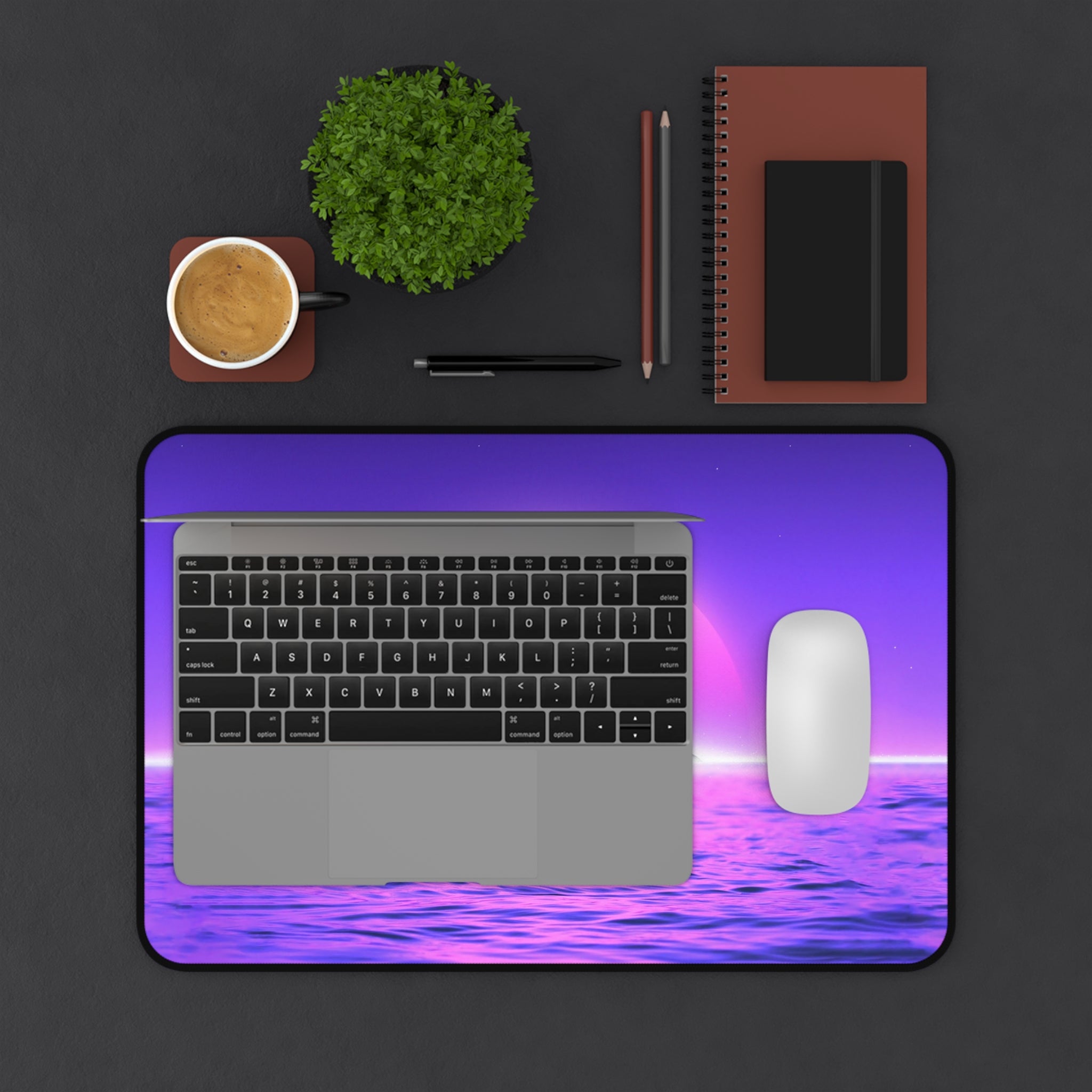 vibrant-vaporwave-mouse-pad-summer-palm-tree-retrowave-delorean-desk-mat-neon-synthwave-desk-pad-vaporwave-sun-and-mountains-