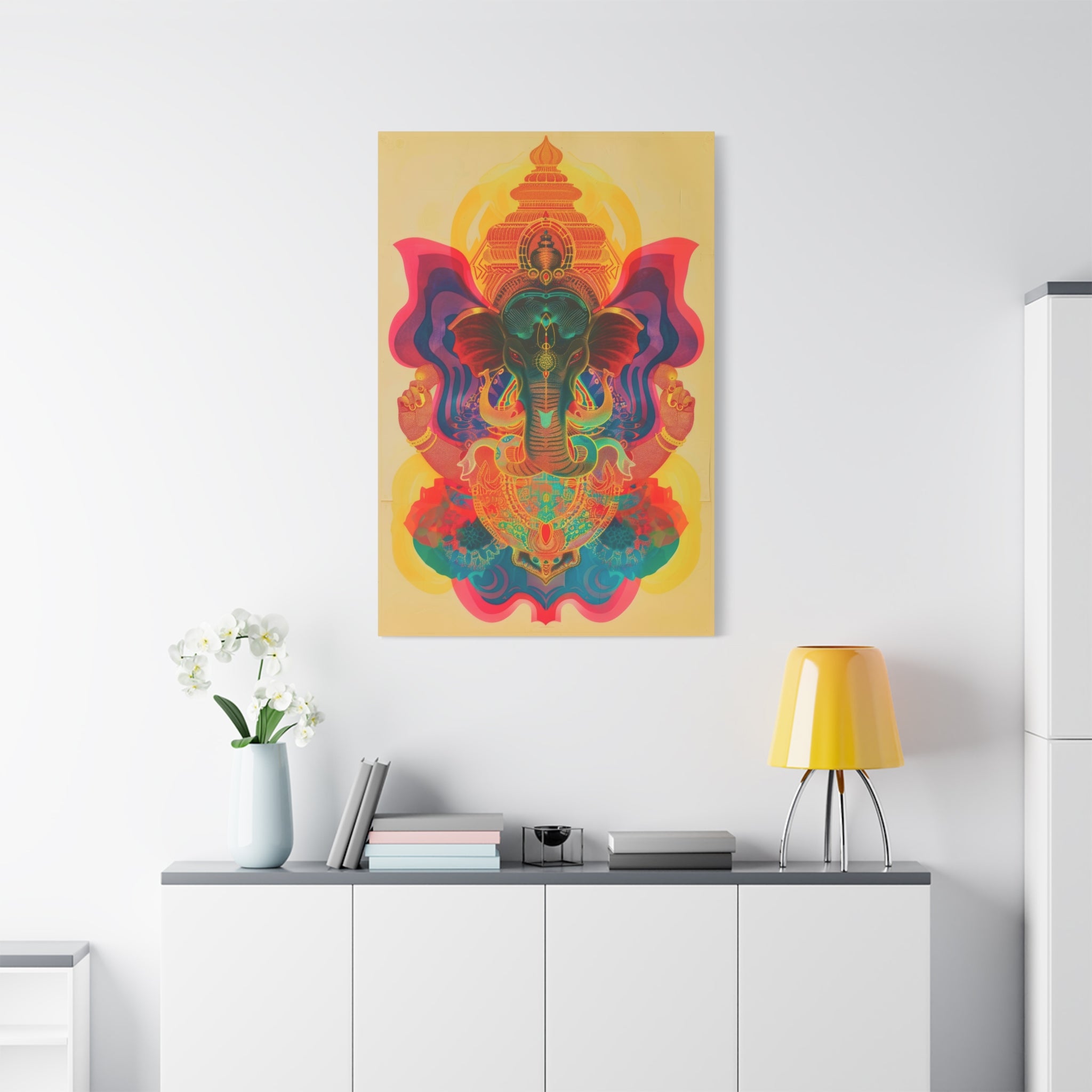 colorful-ganesha-canvas-print-wall-art-decor-spiritual-home-decor-lord-ganesha-deity-art-hindu-god-painting-ethnic-wall-hangi