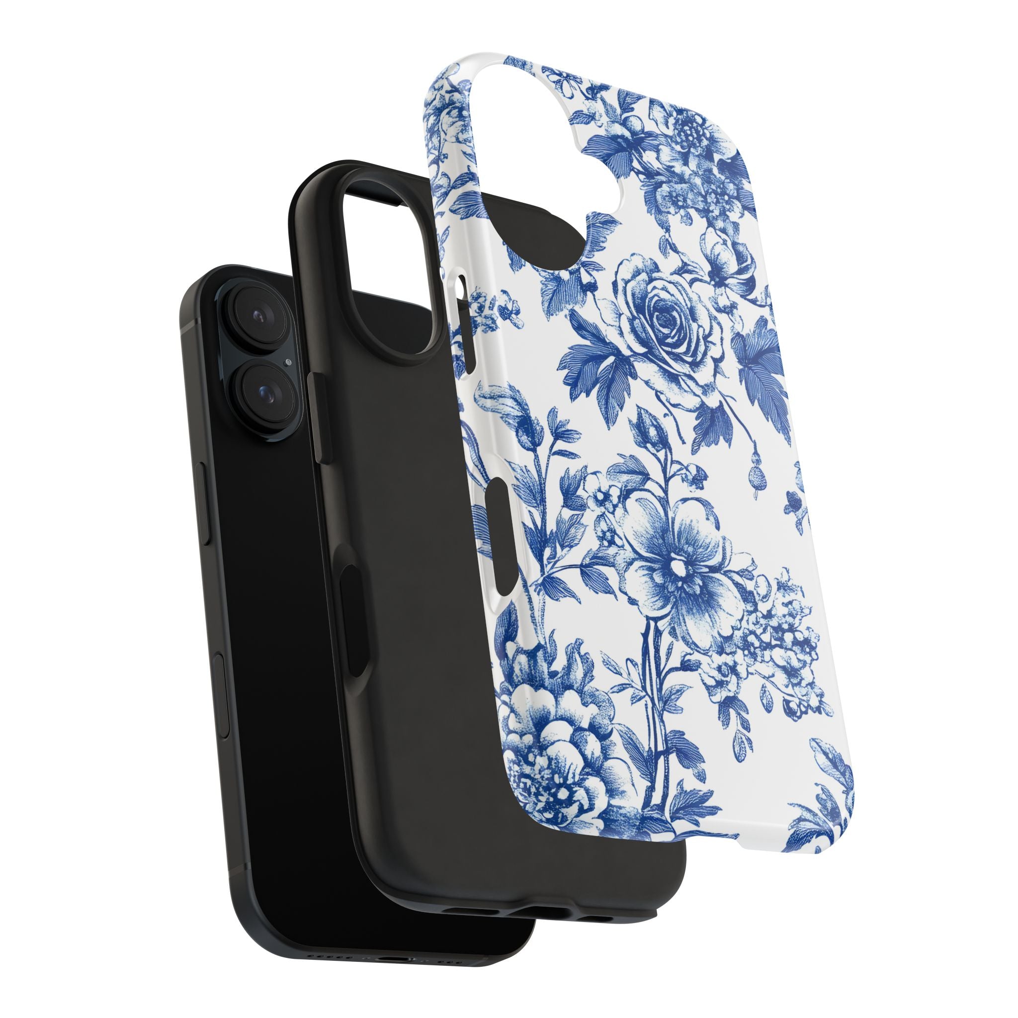 french-toile-floral-tough-iphone-case-blue-iphone-cover-protective-iphone-case-hard-shell-iphone-case-vintage-design-phone-ca