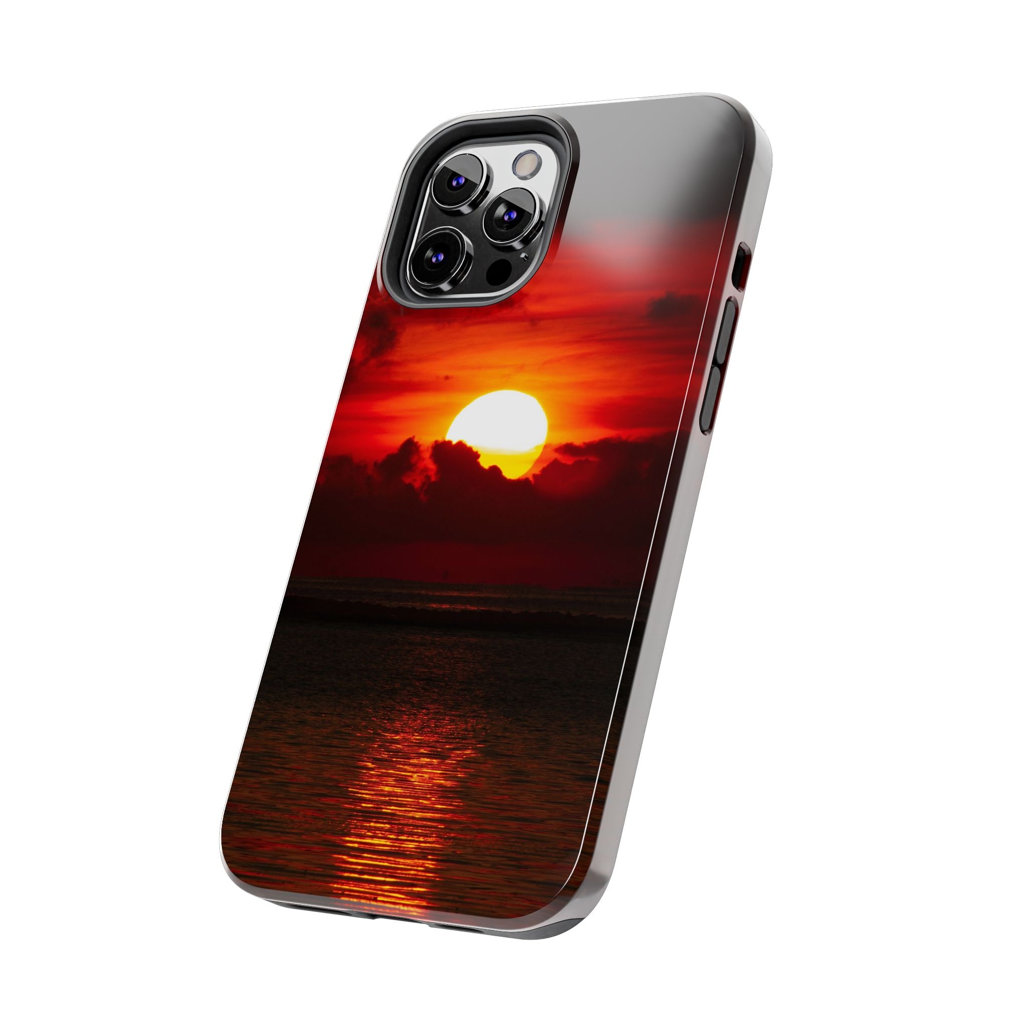 iphone-tough-case-red-sunset-protective-phone-cover-durable-smartphone-case-hard-shell-phone-case-sunset-lover-gift-red-phone