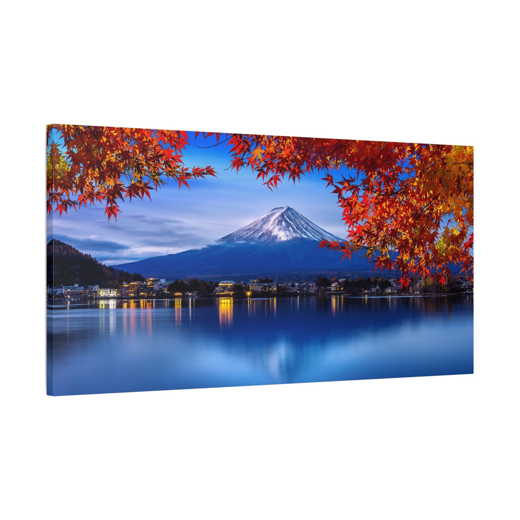 mount-fuji-canvas-wall-art-japan-nature-park-autumn-lake-print-matte-stretched-canvas-home-decor-gift-room-decor-japanese