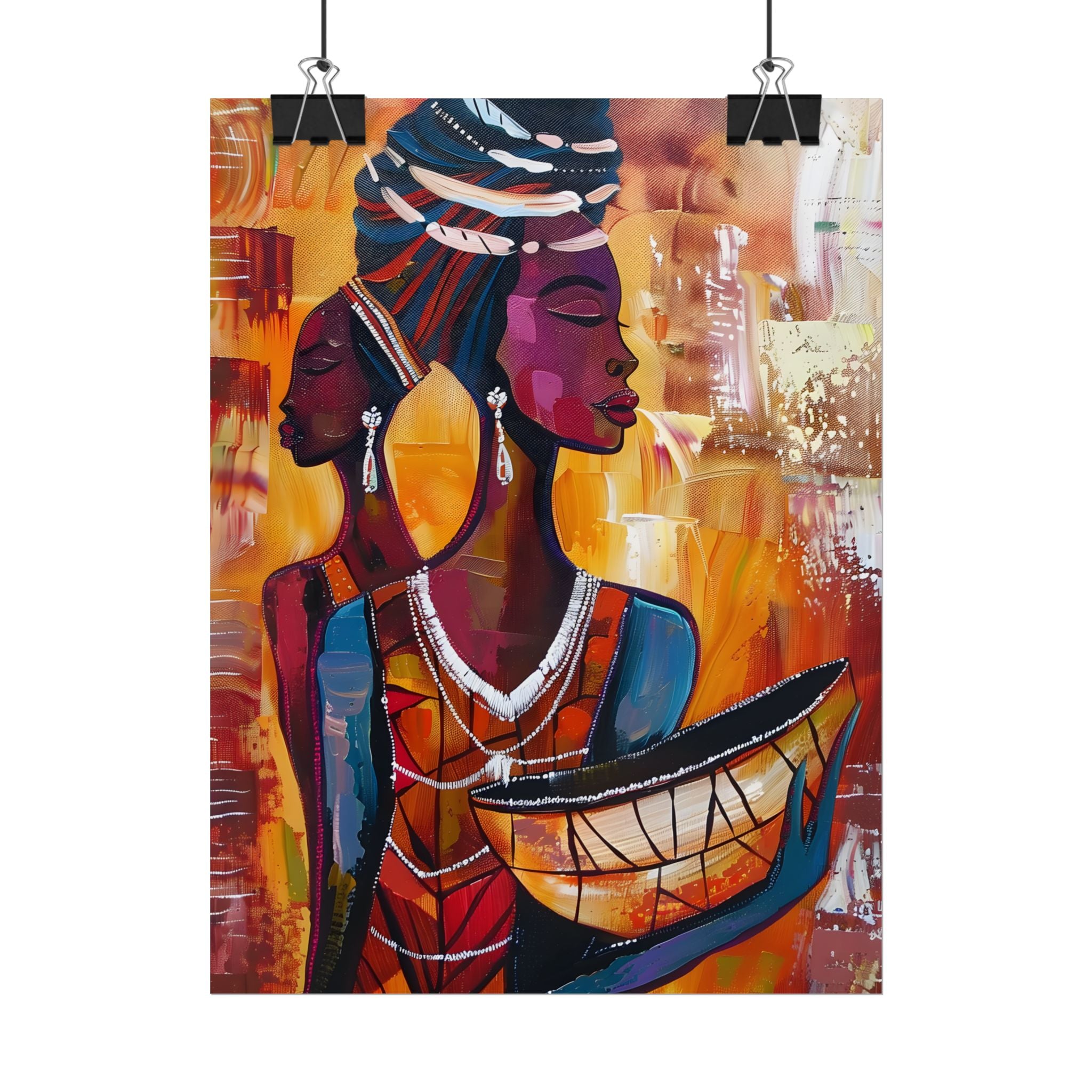 traditional-african-woman-poster-print-african-portrait-afrocentric-home-wall-decor-tribal-art-african-american-art-ethnic-wa