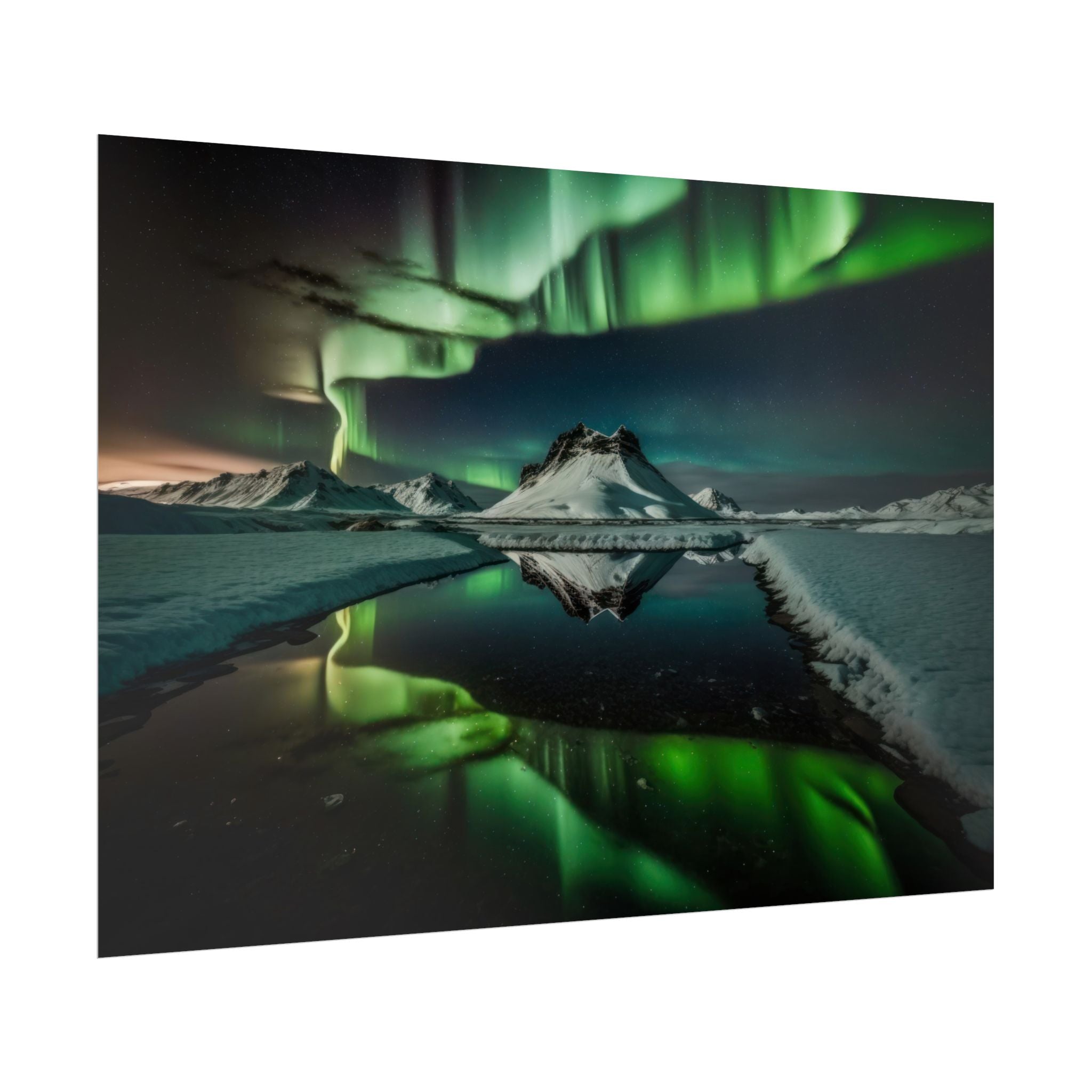 Aurora Borealis Poster Wall Art Print, Scenery Northern Lights,  Home Decor, Starry Night Photography, Housewarming Gifts