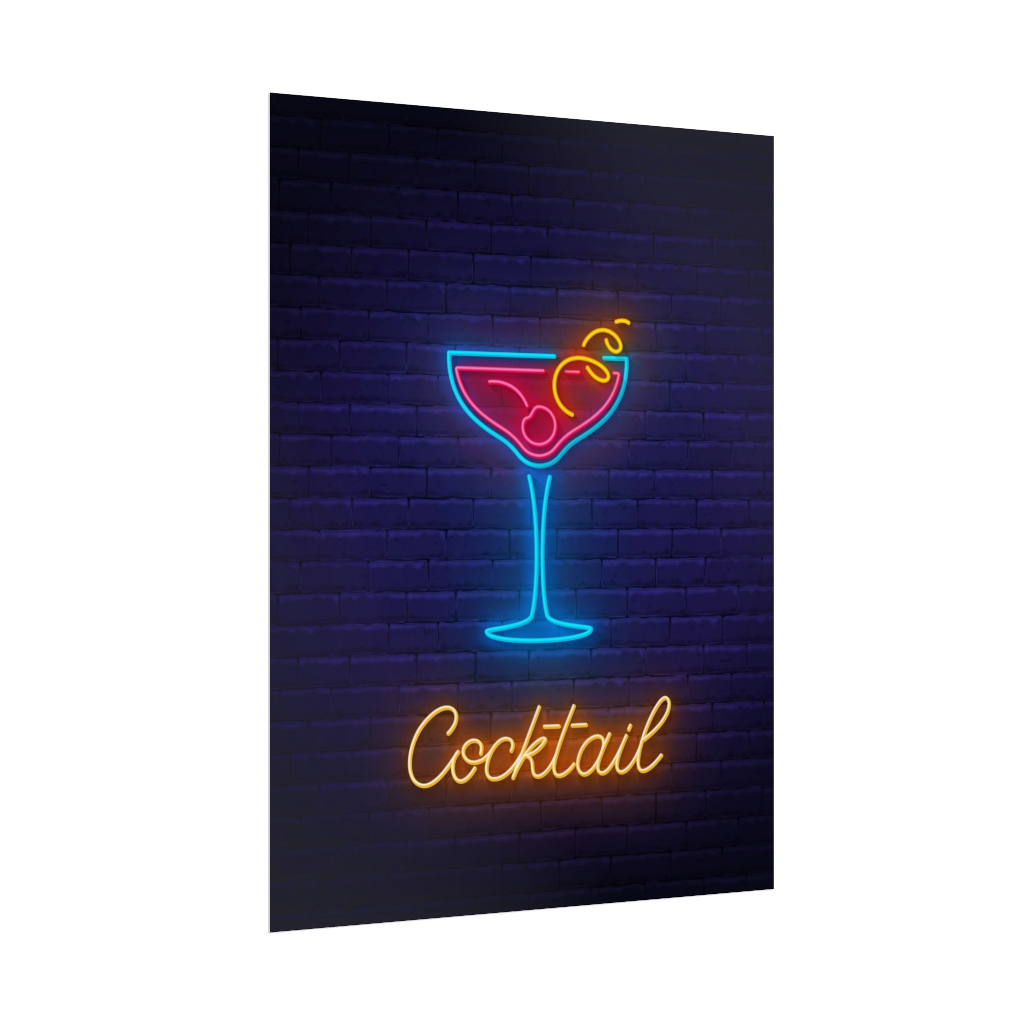 cocktail-neon-martini-poster-wall-art-decor-large-poster-artwork-cocktail-print-bar-decor-kitchen-wall-art