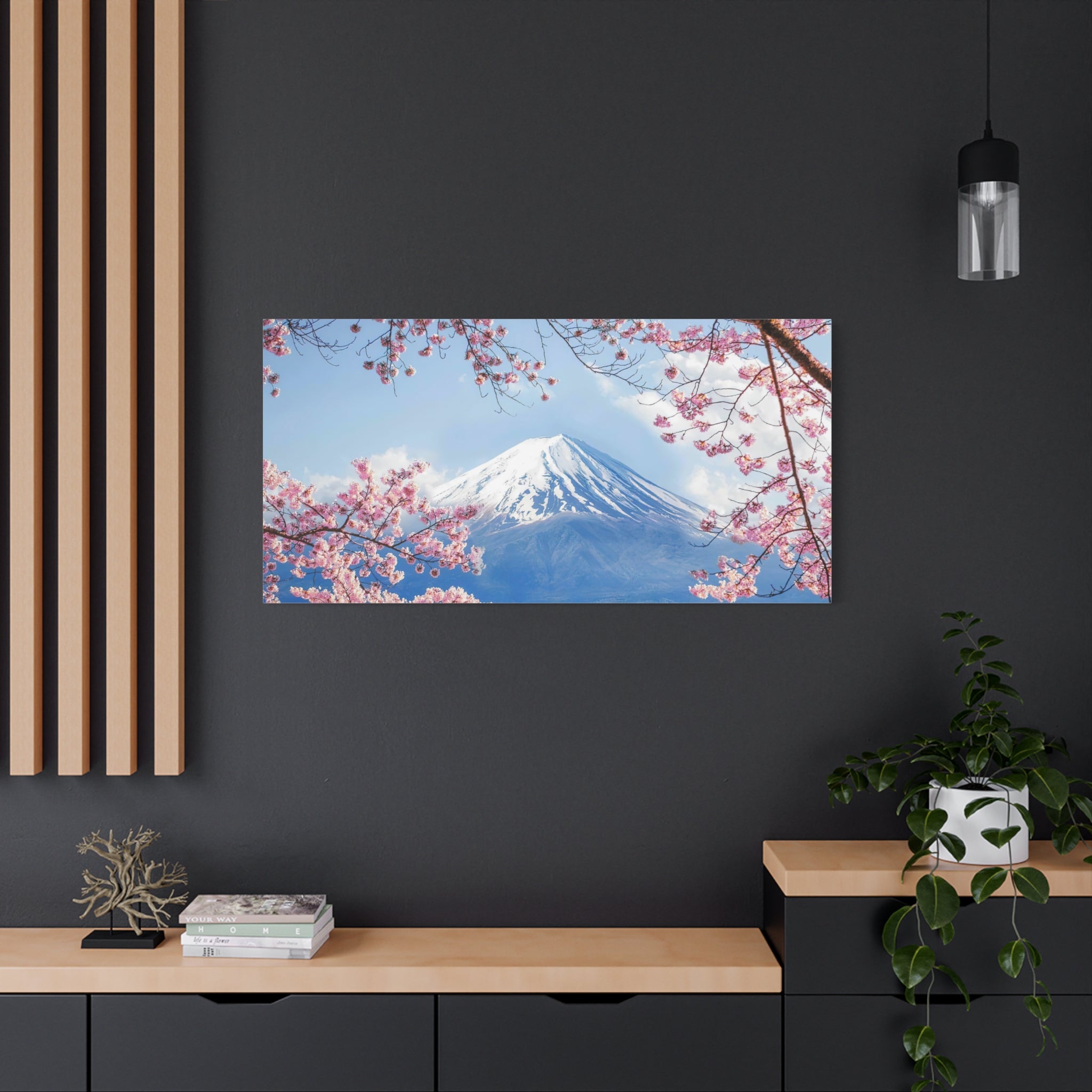 canvas-print-mount-fuji-cherry-blossom-wall-art-scenery-winter-sakura-flower-decor-stretched-matte-japanese-landscape-home-de