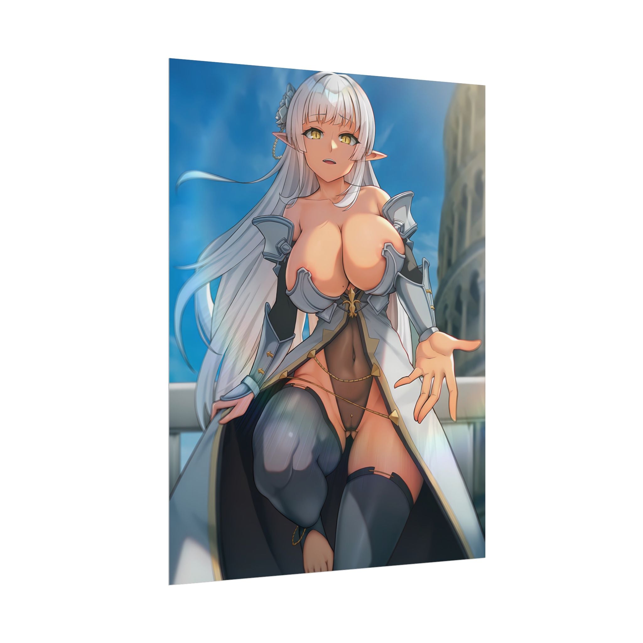 anime-elf-girl-rolled-posters-fantasy-art-print-wall-decor-poster-artwork-bedroom-decoration-gift-for-anime-lovers-anime-post