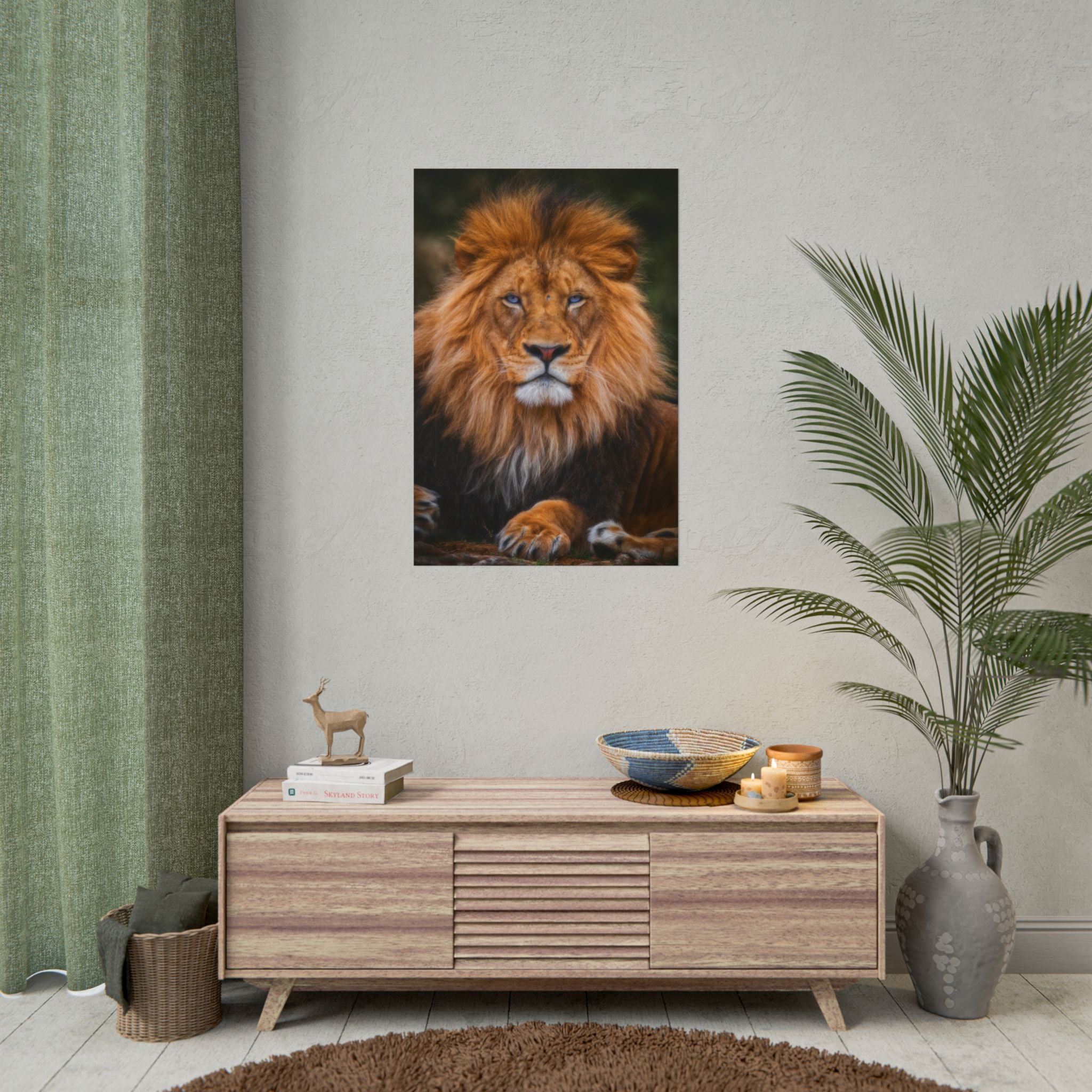 blue-eyed-lion-poster-wall-art-wildlife-home-decor-animal-lover-gift-safari-decoration-wildlife-art-print-lion-wall-decor