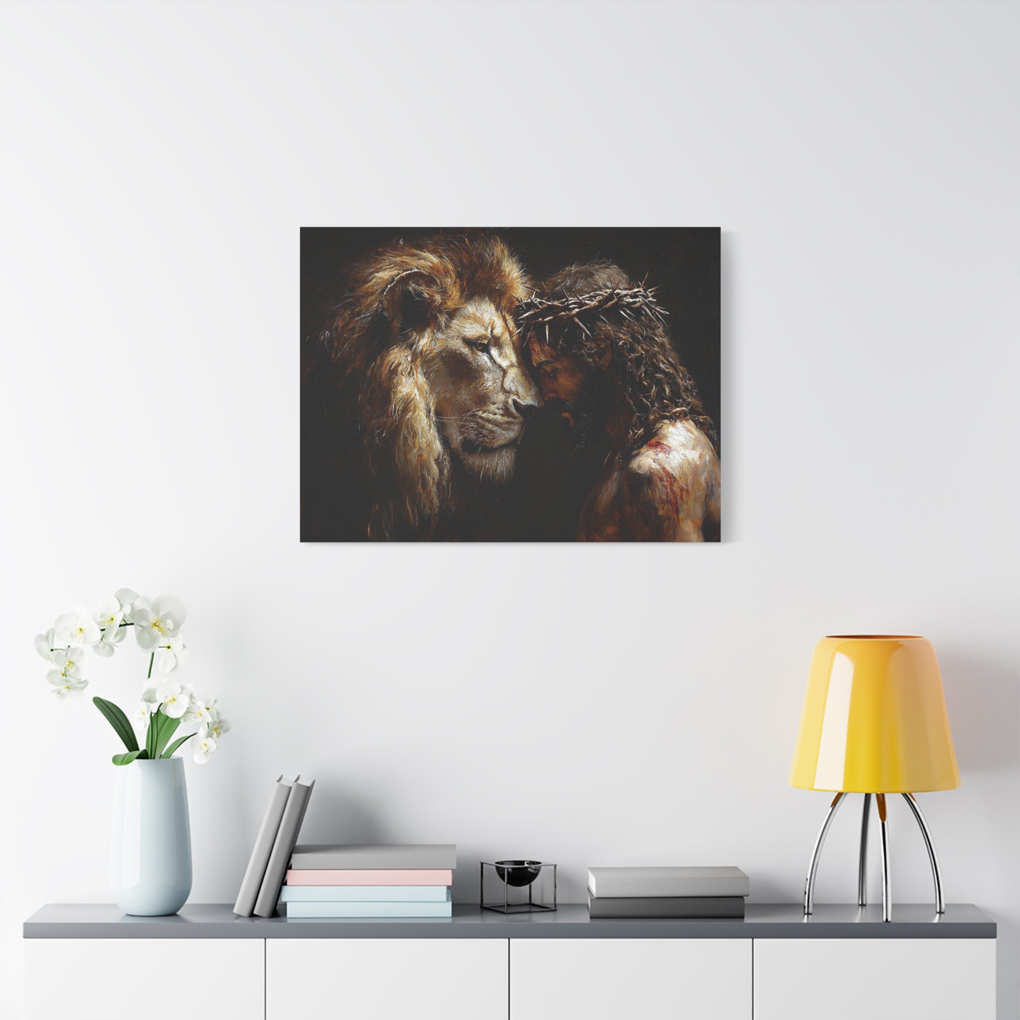 canvas-print-jesus-and-lion-wall-art-christian-home-decor-religious-wall-hanging-inspirational-artwork-gift-for-him-biblical-