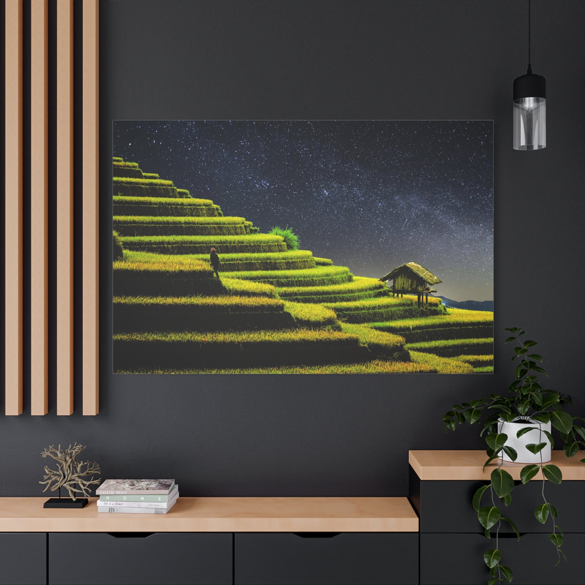 canvas-print-rice-terraces-farming-night-sky-scenery-matte-canvas-stretched-wall-art-home-decor-nature-lover-gift-landscape-a