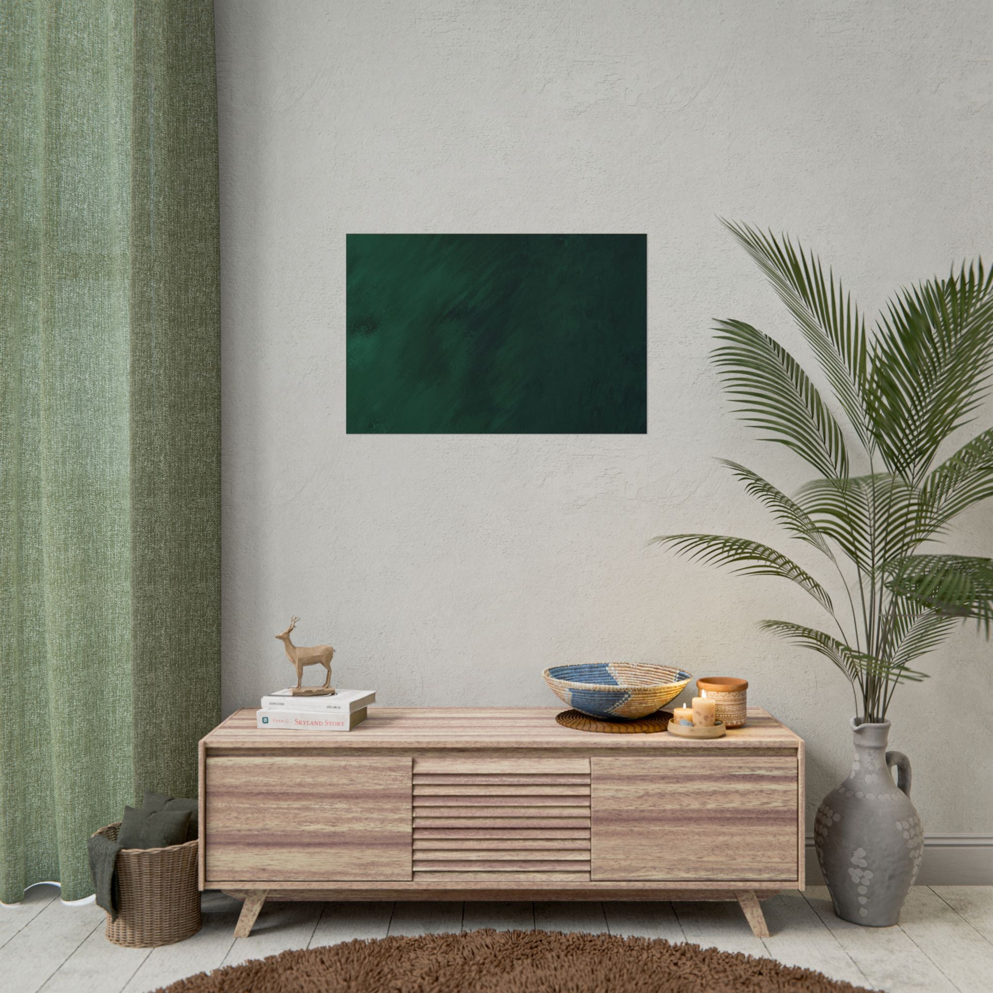 Abstract Green Poster Wall Decor- Wall Art, Home Decor, Office Decor, Green Canvas Bedroom, Modern Art, Green Print