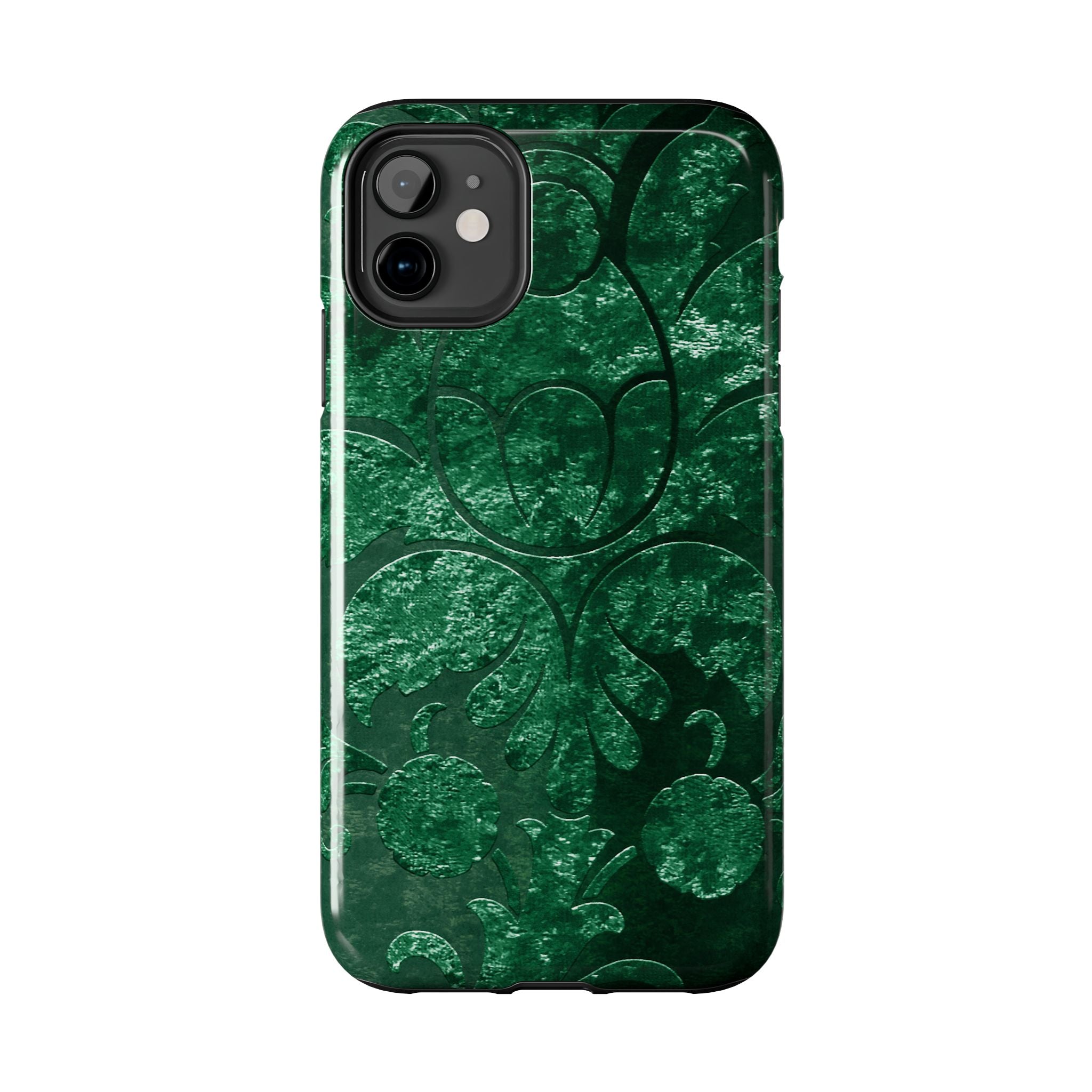 embossed-emerald-velvet-tough-iphone-case-protective-iphone-cover-heavy-duty-iphone-case-rugged-phone-case-durable-smartphone