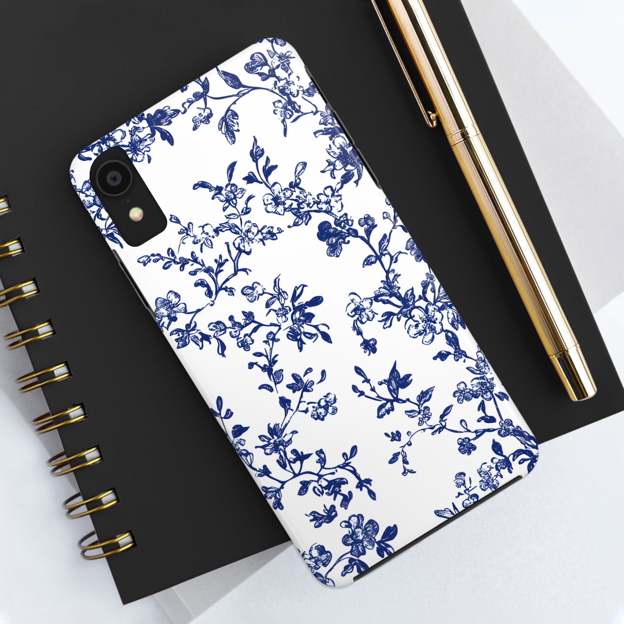 french-toile-floral-tough-iphone-case-blue-iphone-cover-protective-iphone-case-hard-shell-iphone-case-vintage-design-iphone-c