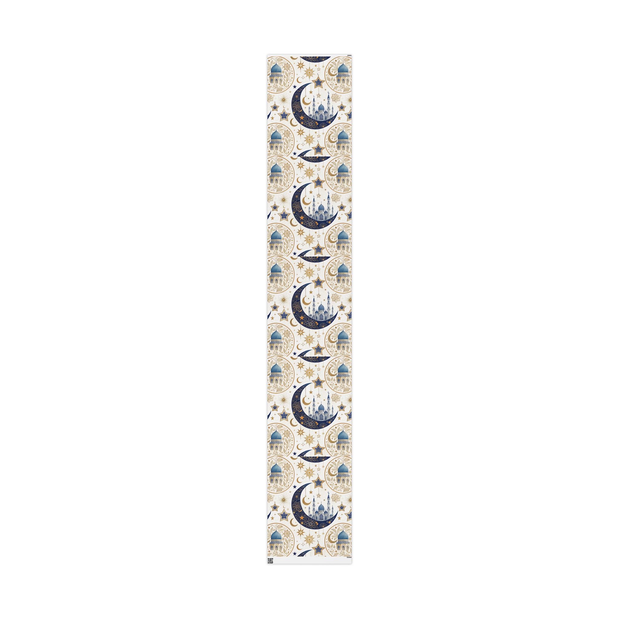 ramadan-night-wrapping-papers-islamic-crescent-moon-gift-wrap-mosque-silhouette-eid-holiday-supplies-festive-present-packagin