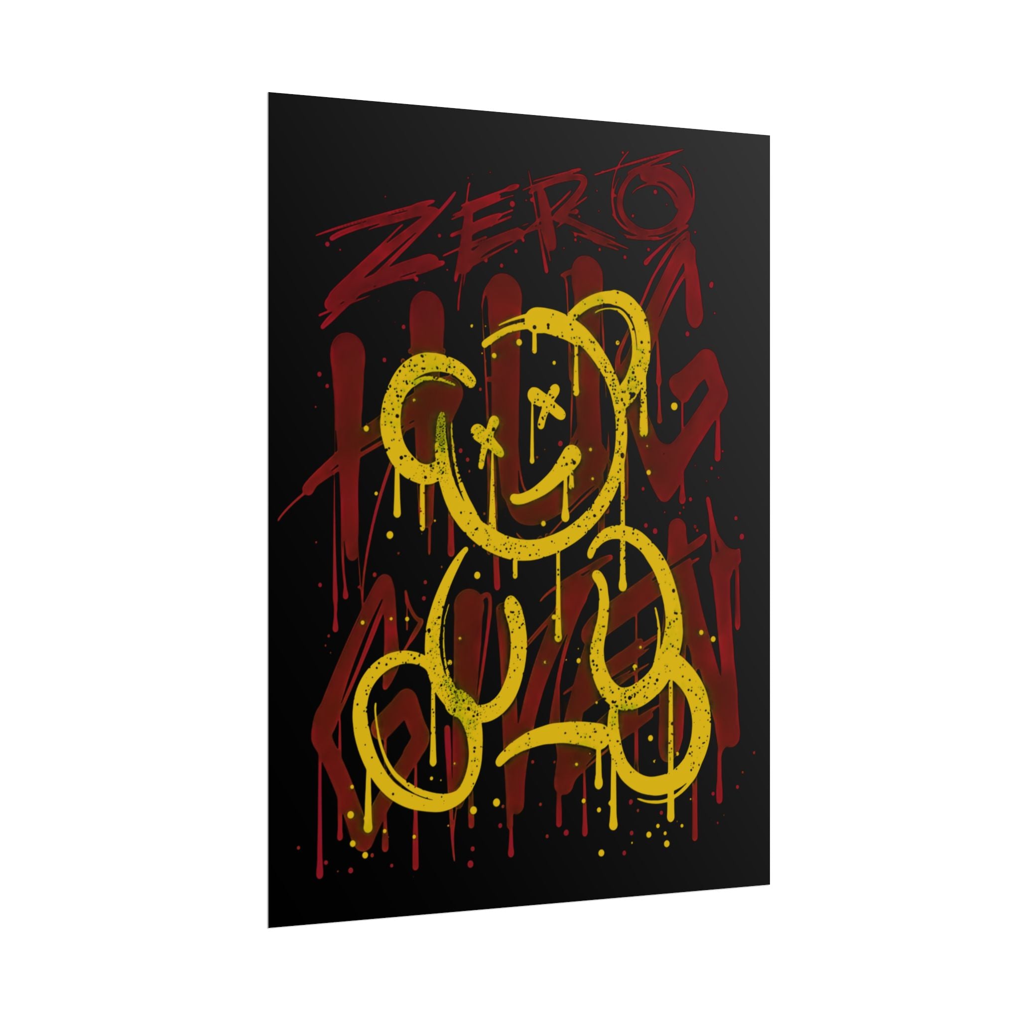 zero-hug-given-poster-print-teddy-bear-print-graffiti-wall-art-fun-wall-art-moody-wall-art-emotional-wall-decor