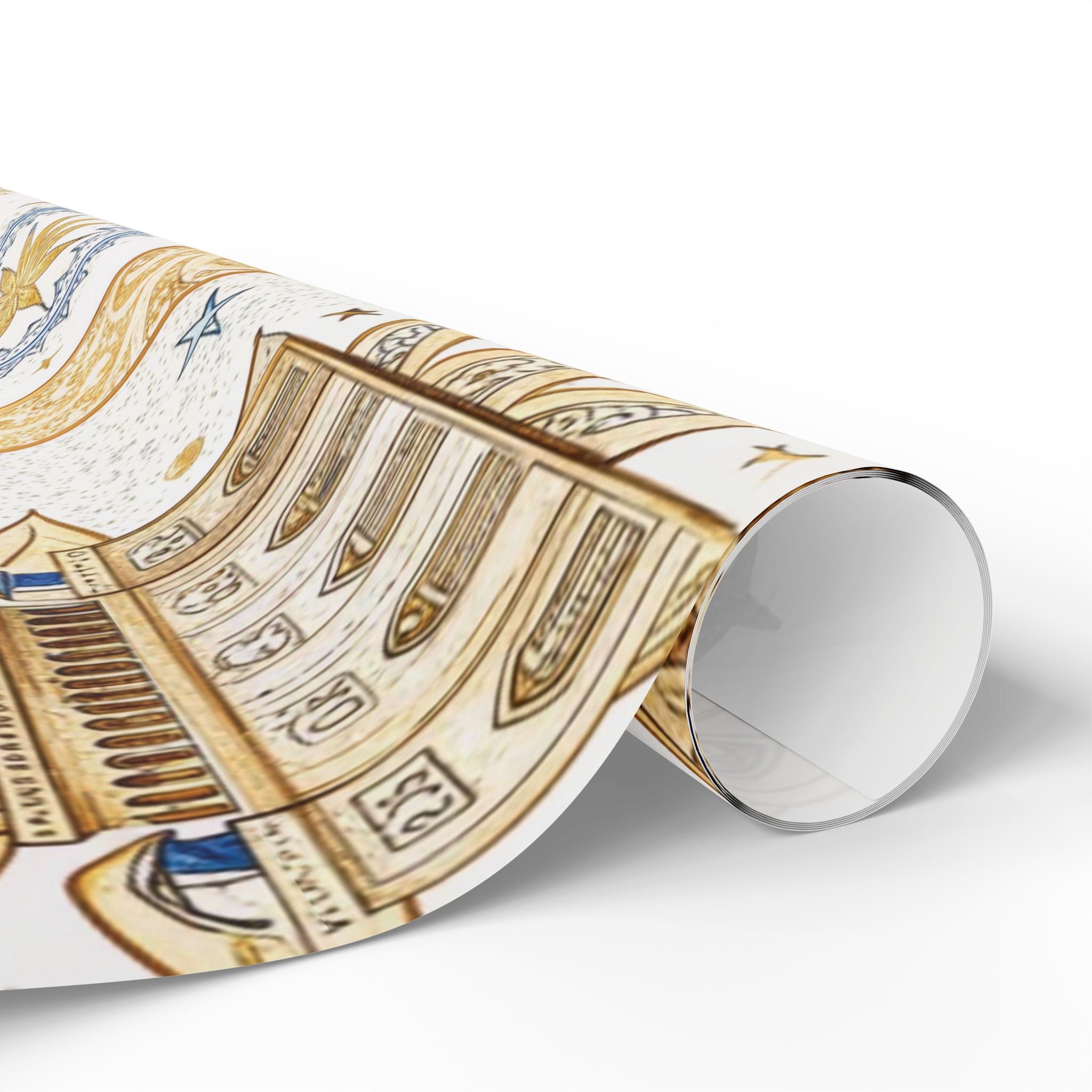 ramadan-night-wrapping-papers-islamic-crescent-moon-gift-wrap-mosque-silhouette-eid-holiday-supplies-festive-present-packagin