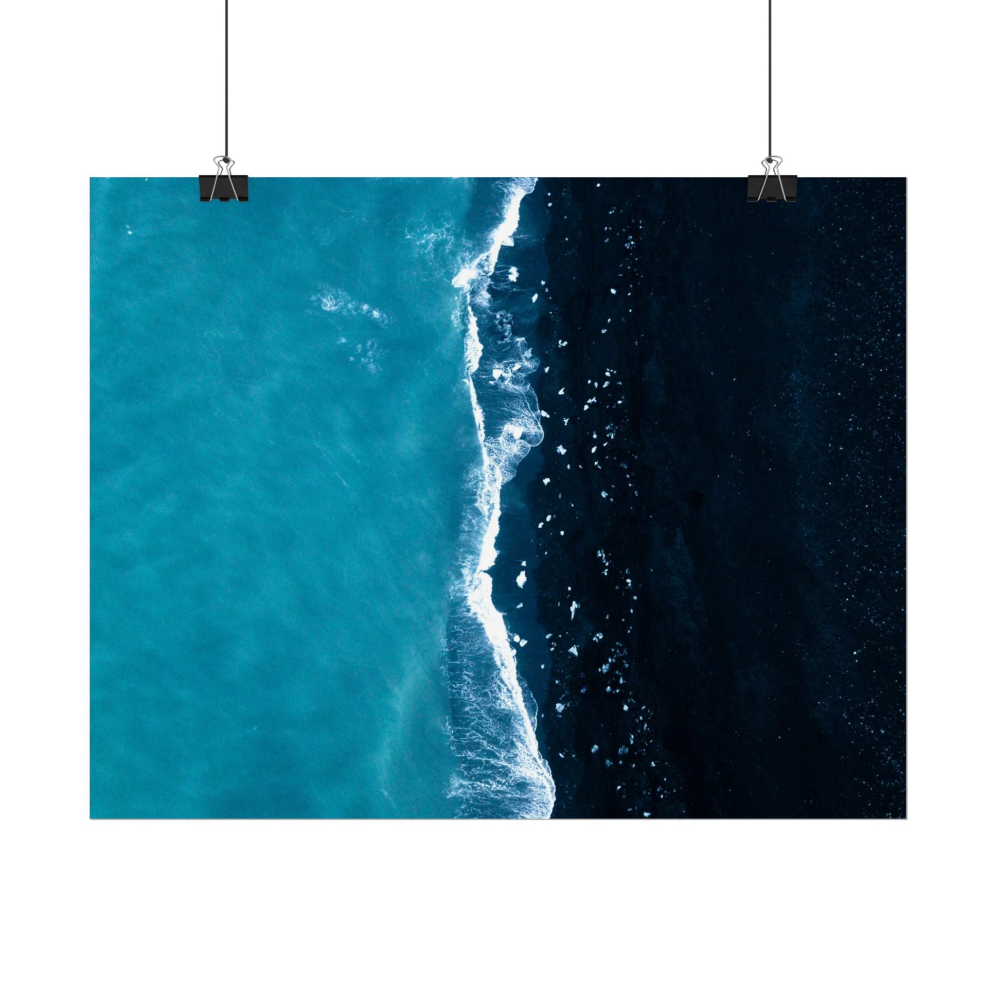ocean-minimalist-decor-poster-print-beach-wall-art-coastal-photography-blue-ocean-print-sand-landscape-home-office-decoration
