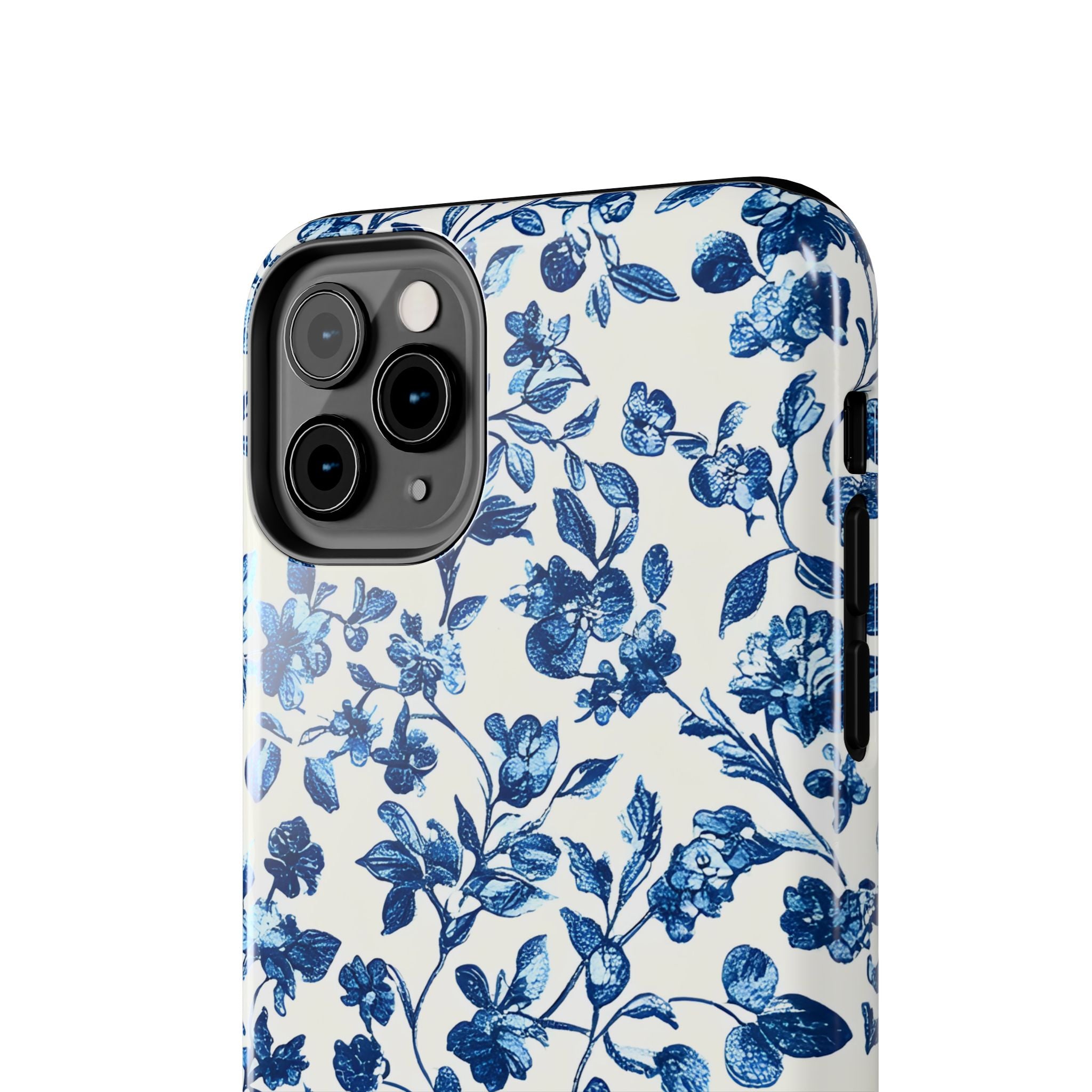 french-toile-floral-tough-phone-case-blue-phone-cover-protective-iphone-case-hard-shell-cellphone-case-vintage-design-phone-c