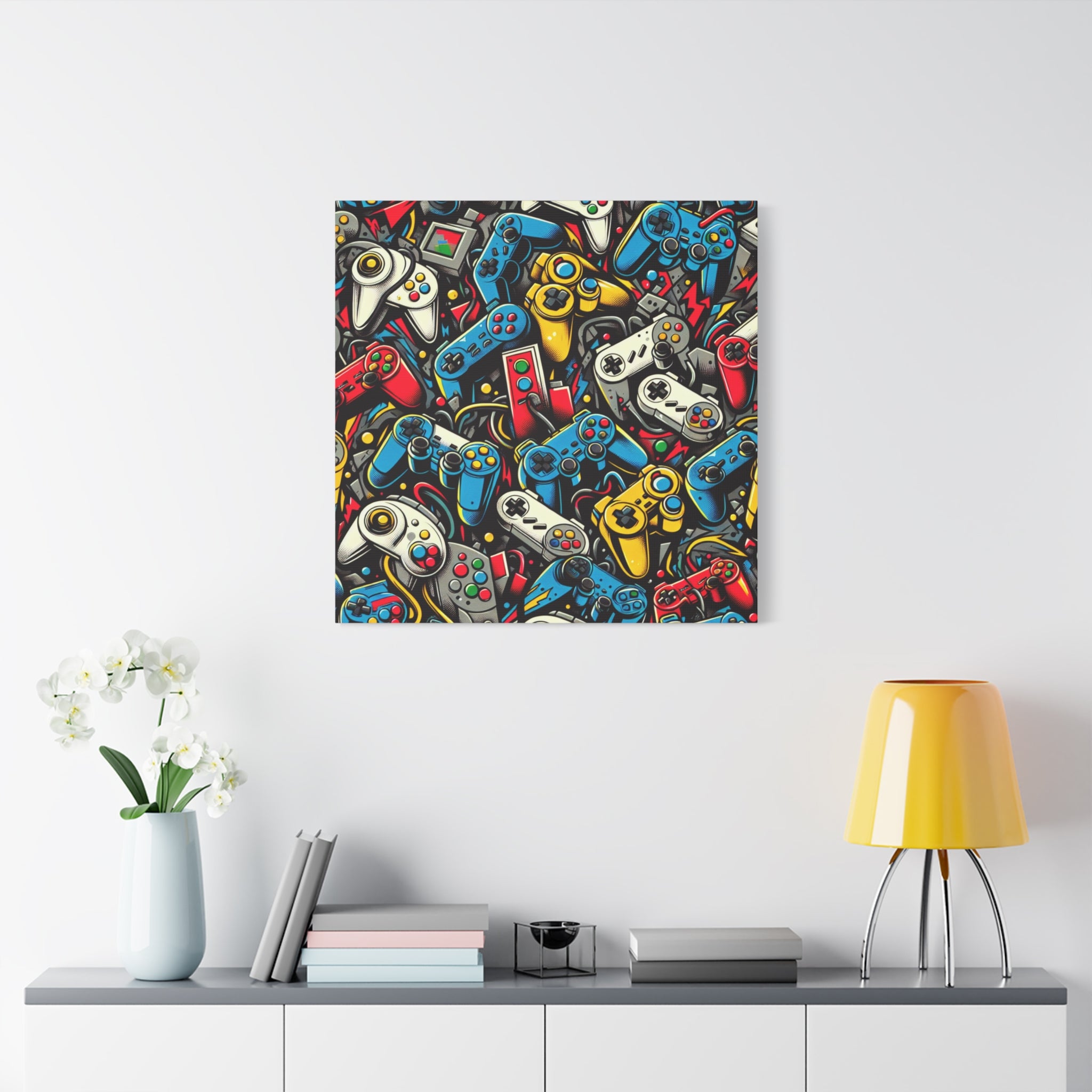 canvas-art-video-game-controller-graffiti-wall-decor-gamer-gift-teen-room-decor-boys-room-art-gaming-wall-print-man-cave-deco