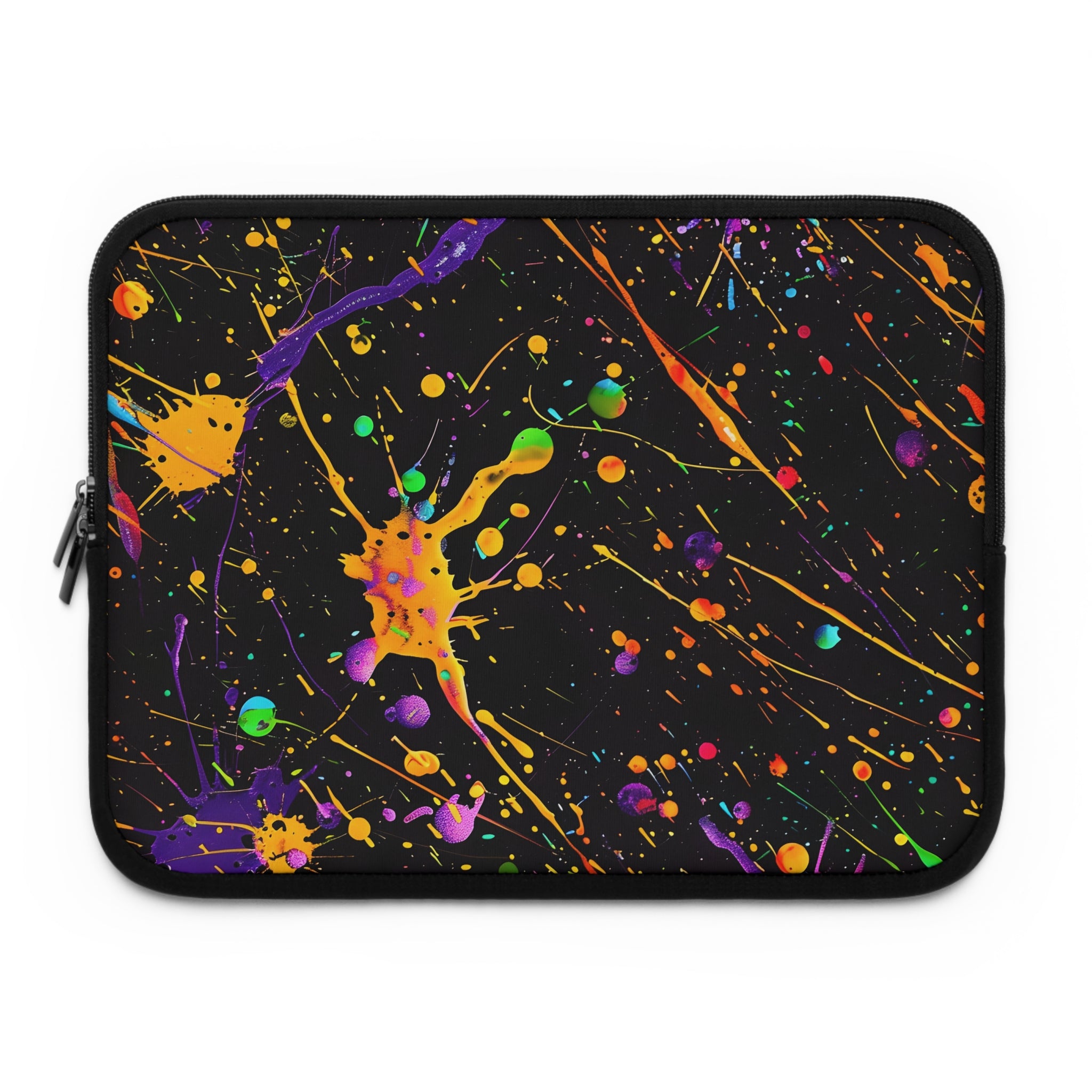 neon-abstract-paint-splatter-laptop-sleeve-yellow-drops-macbook-air-sleeve-unique-tech-accessories-colorful-laptop-case