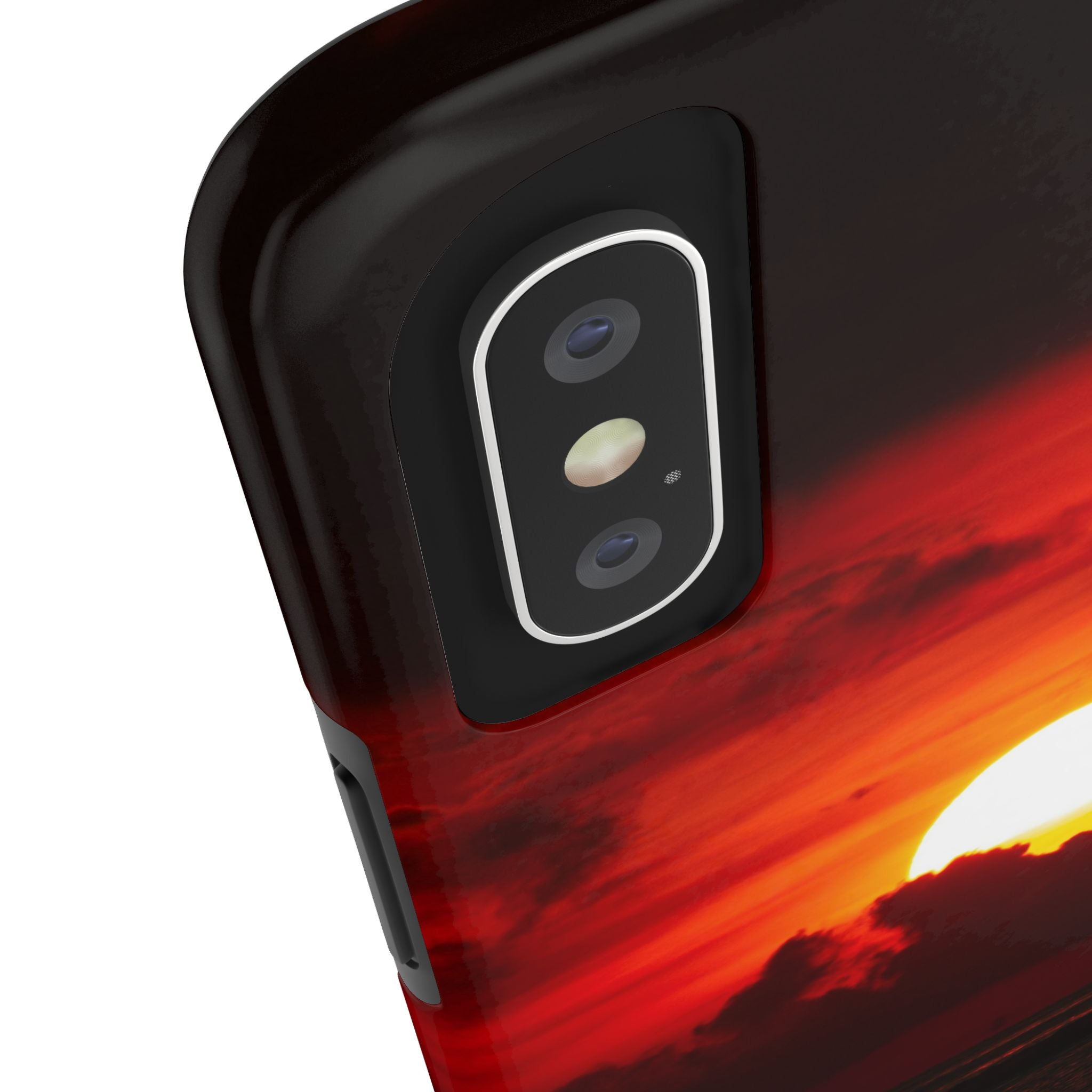 iphone-tough-case-red-sunset-protective-phone-cover-durable-smartphone-case-hard-shell-phone-case-sunset-lover-gift-red-phone