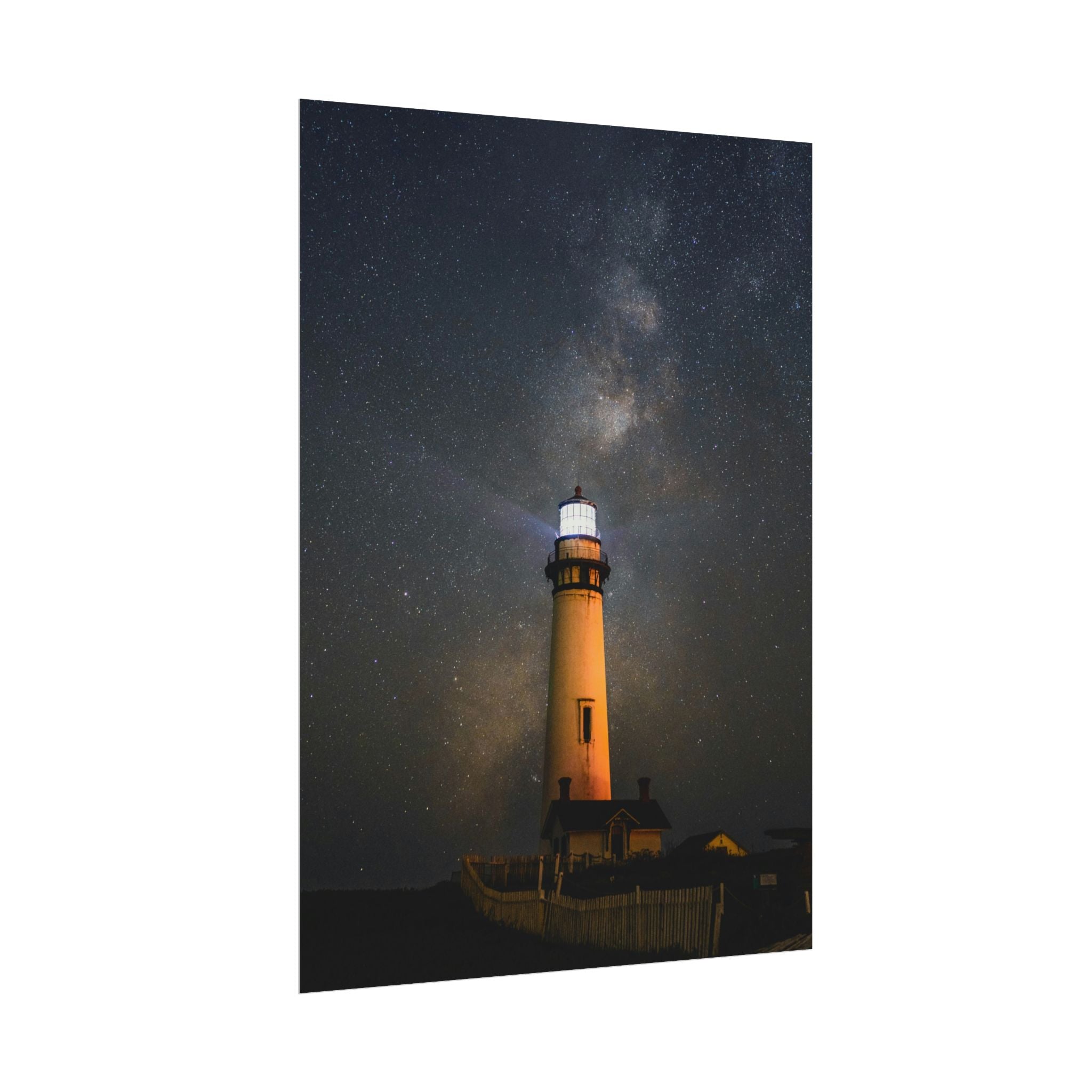 lighthouse-on-rock-poster-print-coastal-wall-art-nautical-decor-beach-house-decoration-seaside-wall