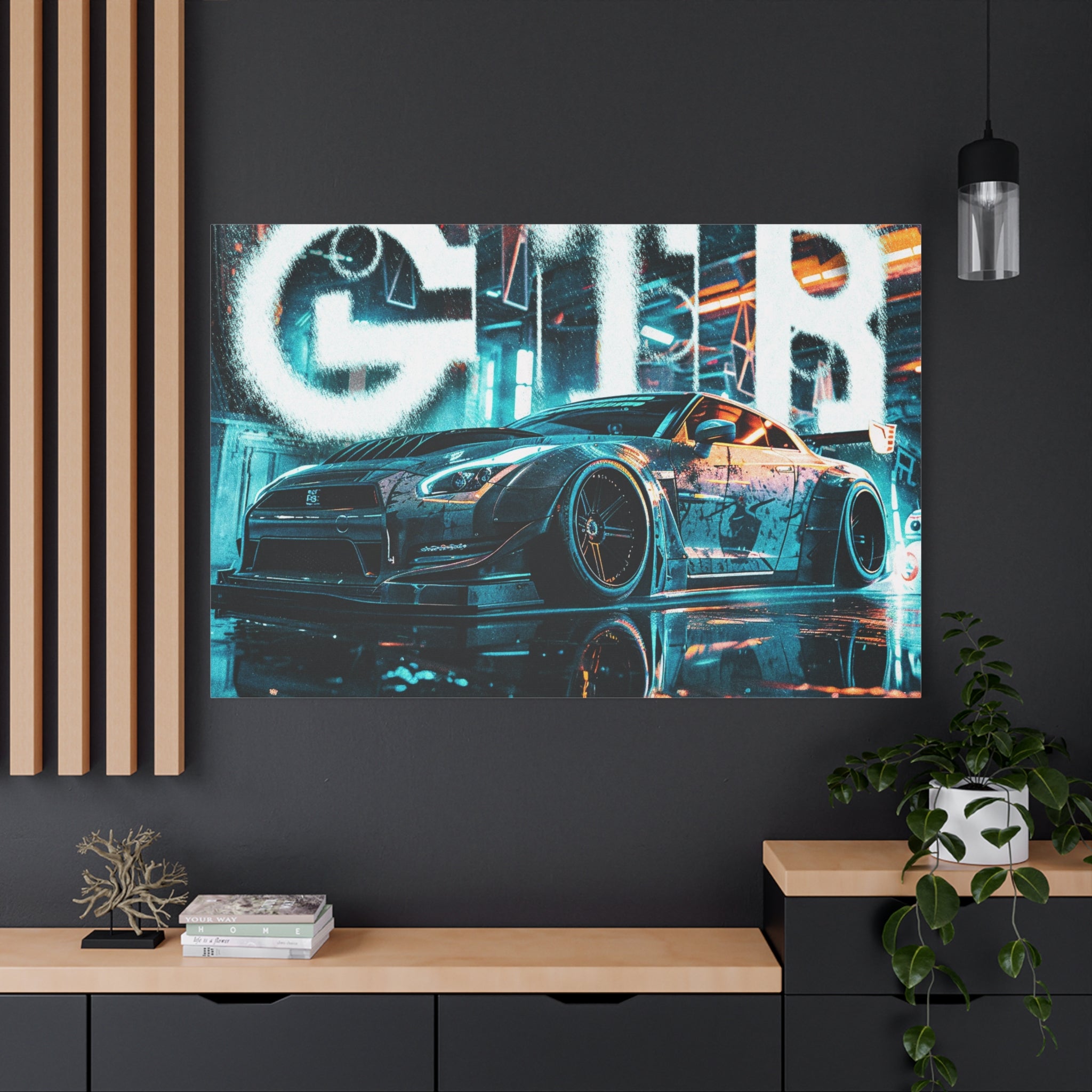 canvas-print-gtr-supercar-wall-art-home-decor-sports-car-poster-hyper-car-art-matte-stretched-canvas-print-2