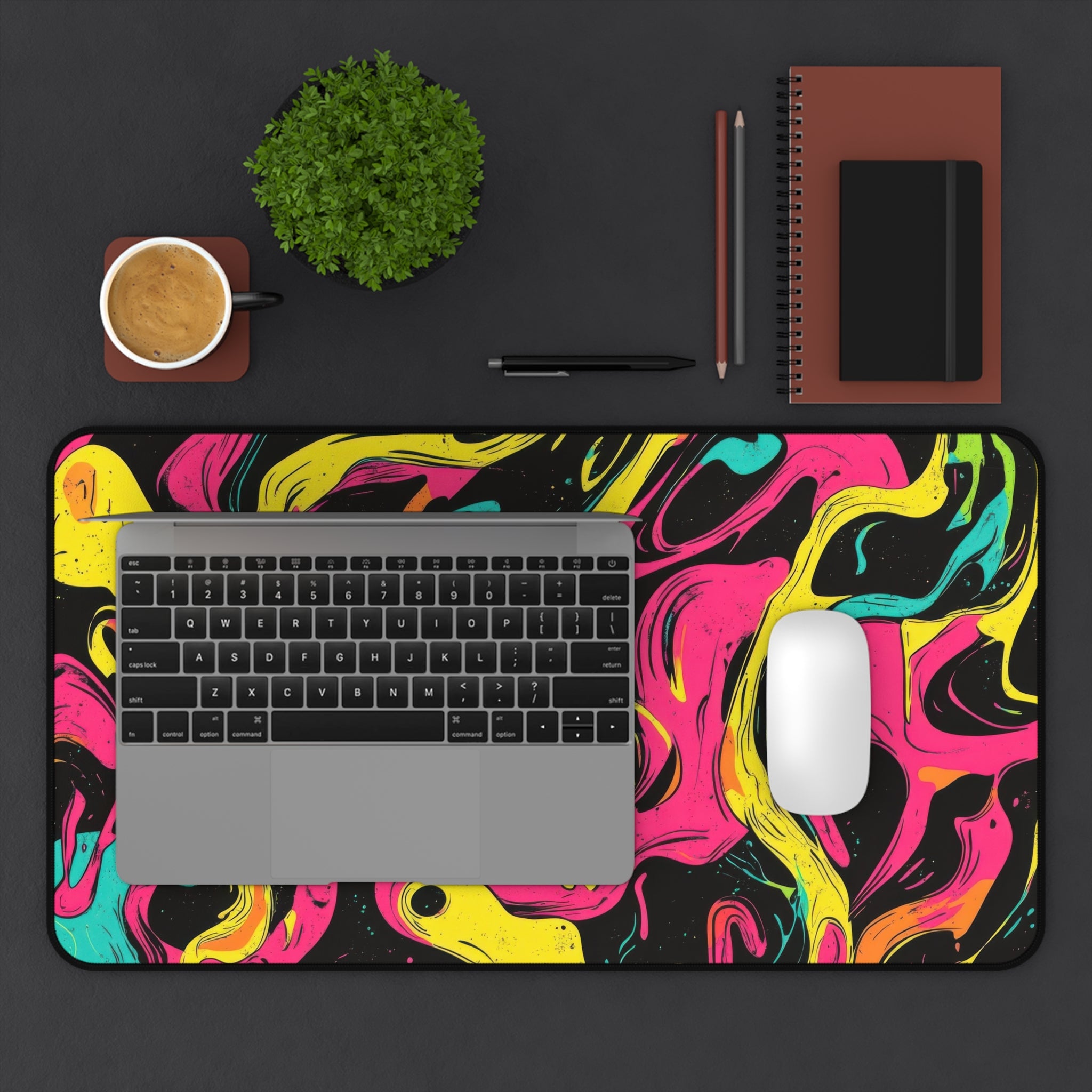 vibrant-multicolor-desk-pad-abstract-mouse-pad-colorful-desk-mat-rainbow-abstract-desk-mat-bright-mousepad