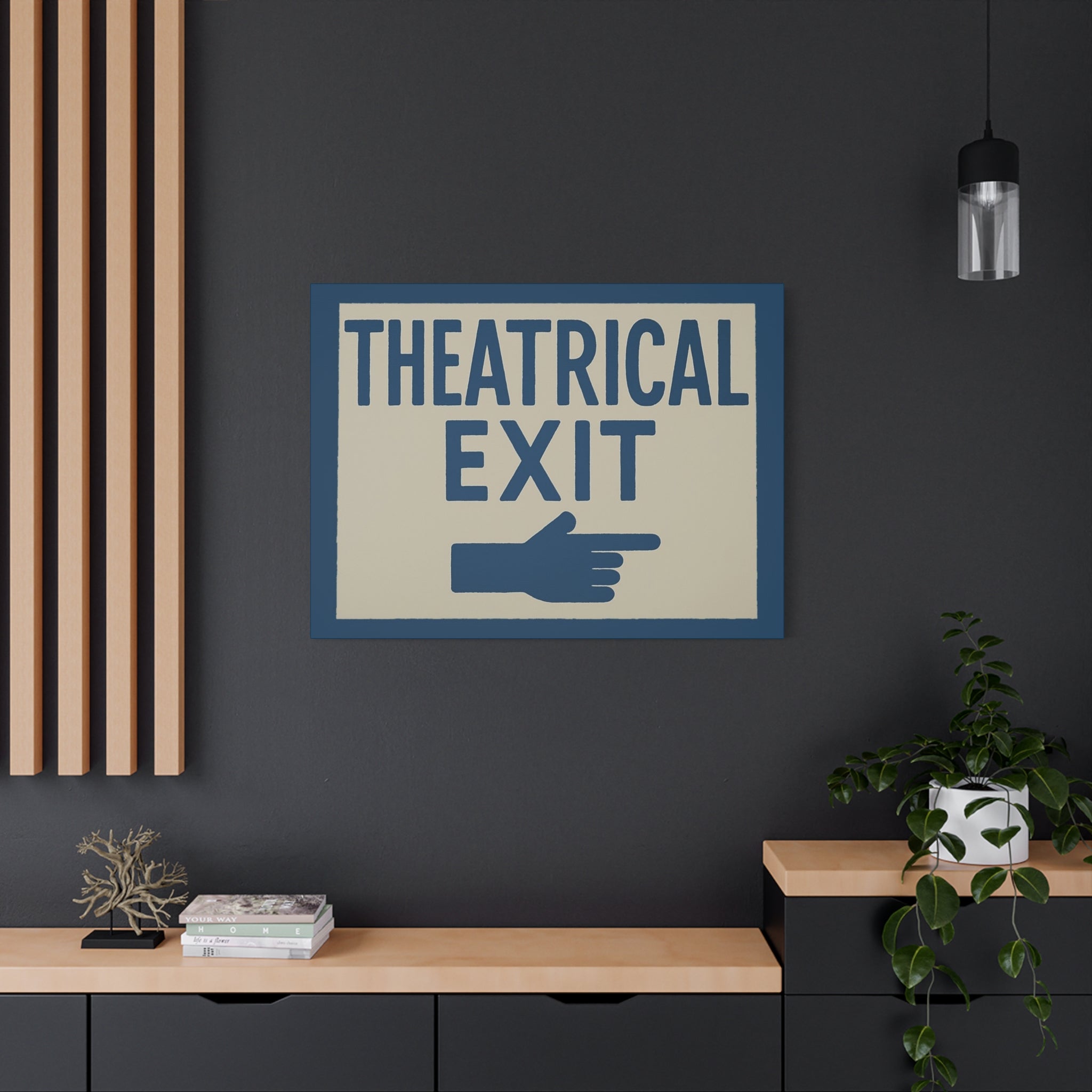 canvas-print-dramatic-exit-funny-wall-art-matte-stretched-1-25-poster-comedy-home-decor-theater-room-decoration-humorous-wall
