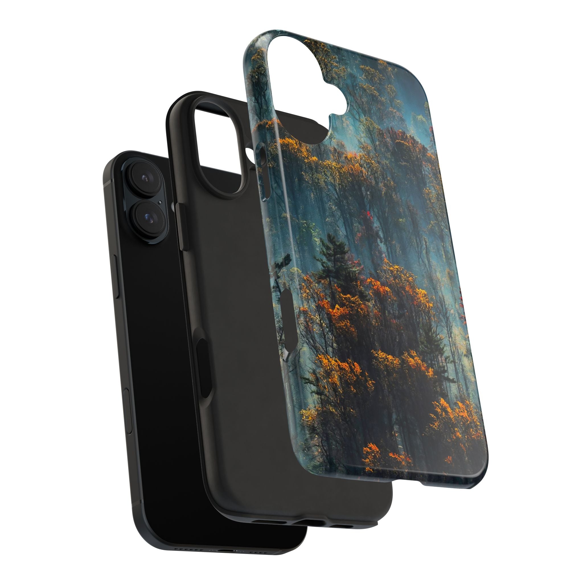 iphone-tough-case-misty-forrest-foggy-fall-iphone-covers-protective-smartphone-cover-nature-lover-gift-adventure-accessory