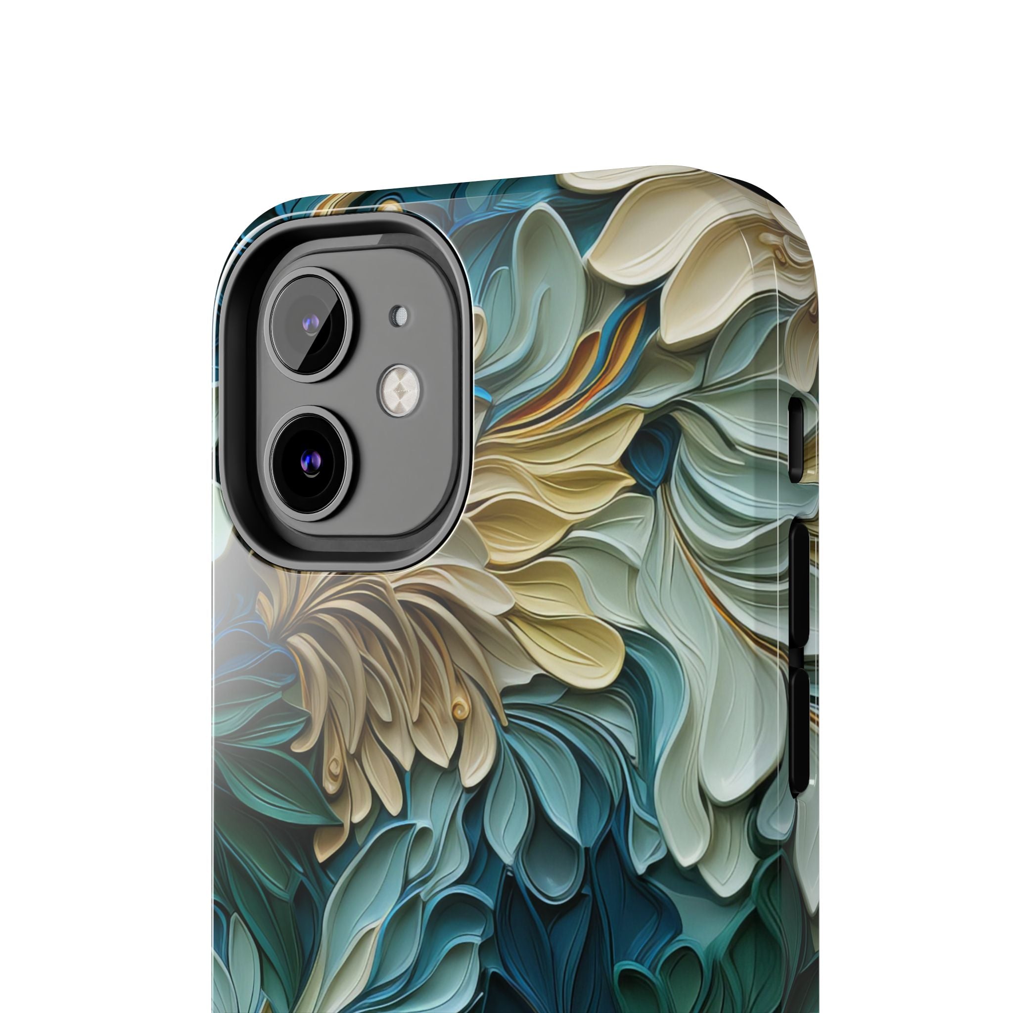 textured-art-nouveau-floral-tough-phone-case-cottagecore-iphone-case-unique-floral-phone-cover-vintage-style-iphone-case-prot