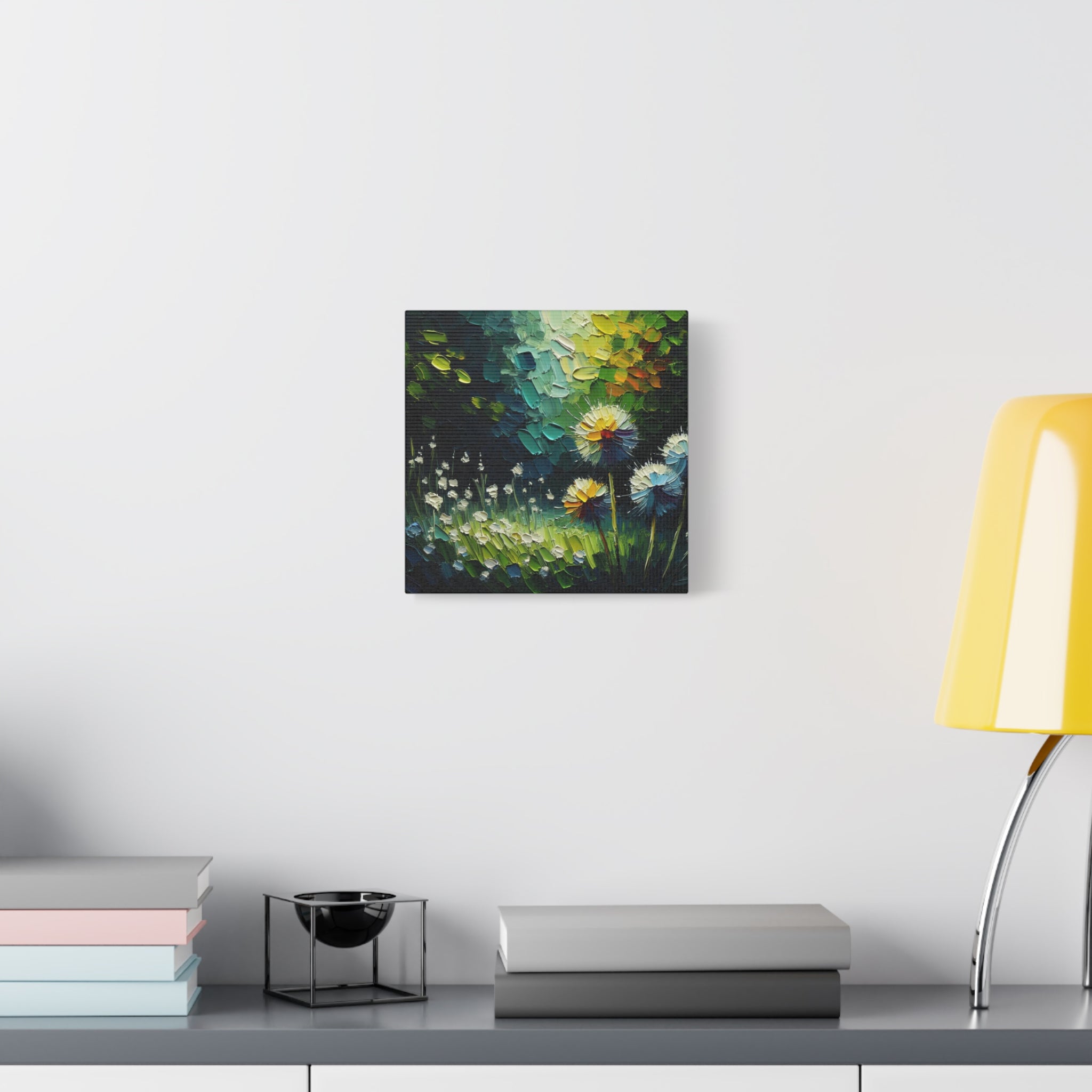 canvas-print-impasto-dandelion-wall-art-matte-canvas-oil-painting-stretched-wall-art-home-decor-floral-print-gift-for-nature-