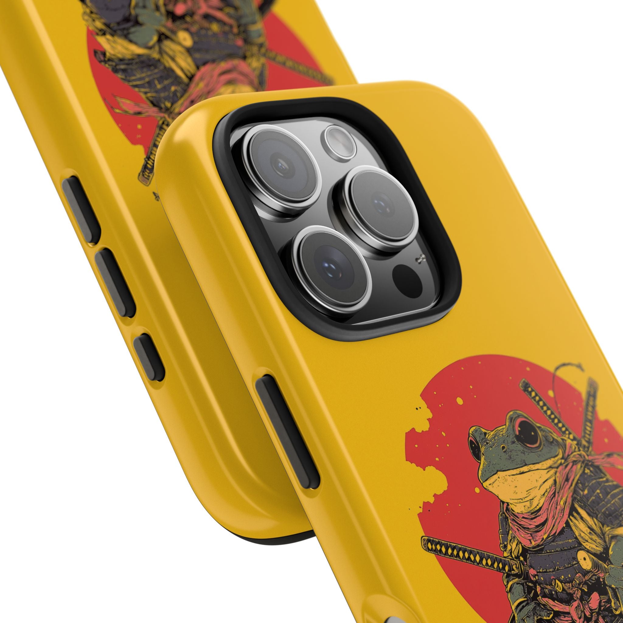 retro-vintage-ninja-frog-iphone-tough-case-red-sun-japanese-samurai-frog-design-ninja-warrior-yellow-iphone-hard-cover