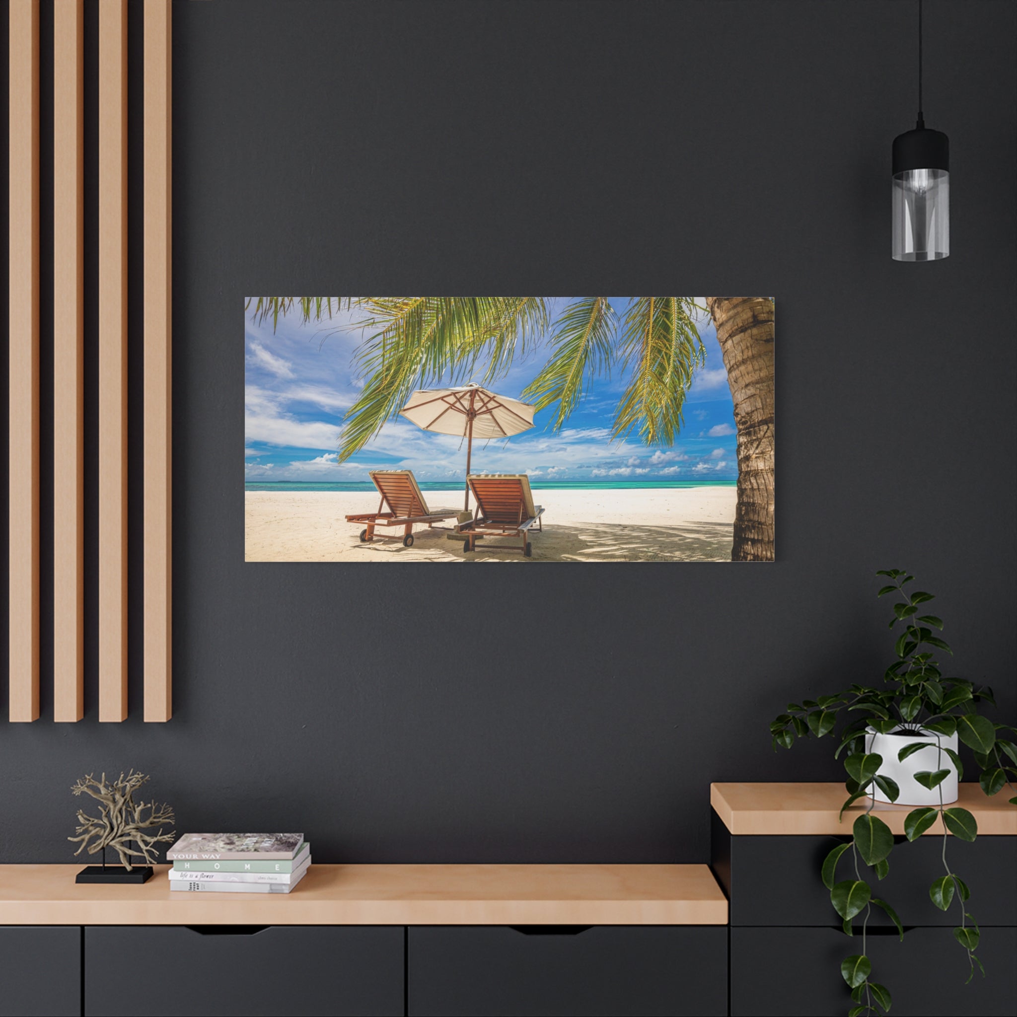 canvas-print-beach-scene-wall-art-coastal-decor-ocean-view-stretched-matte-canvas-print-home-decoration-beach-chairs-tropical