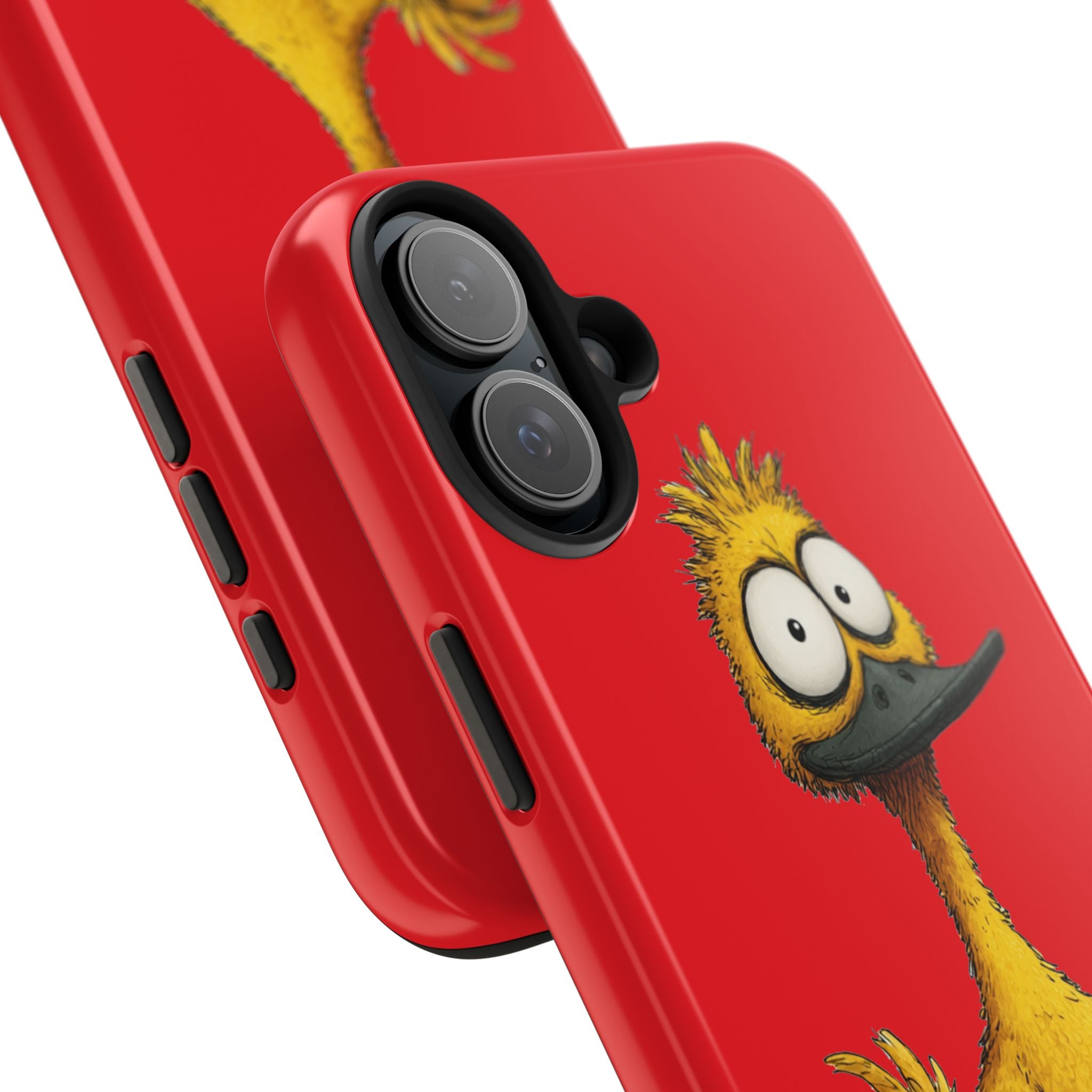 Quirky Funny Duck iPhone Tough Case - Kawaii Animal Phone Cover - Protective Phone Cover - Yellow iPhone Case