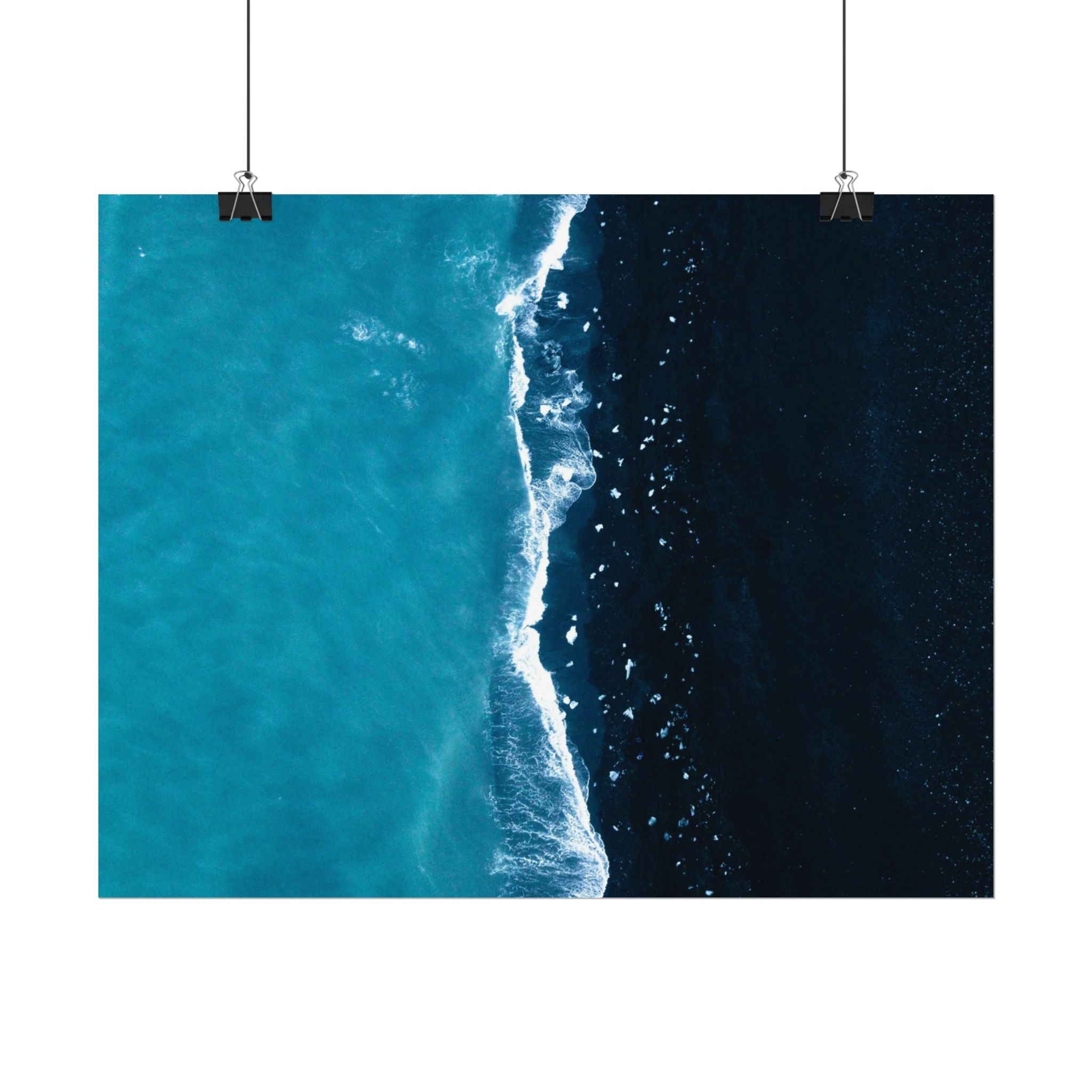 ocean-minimalist-decor-poster-print-beach-wall-art-coastal-photography-blue-ocean-print-sand-landscape-home-office-decoration