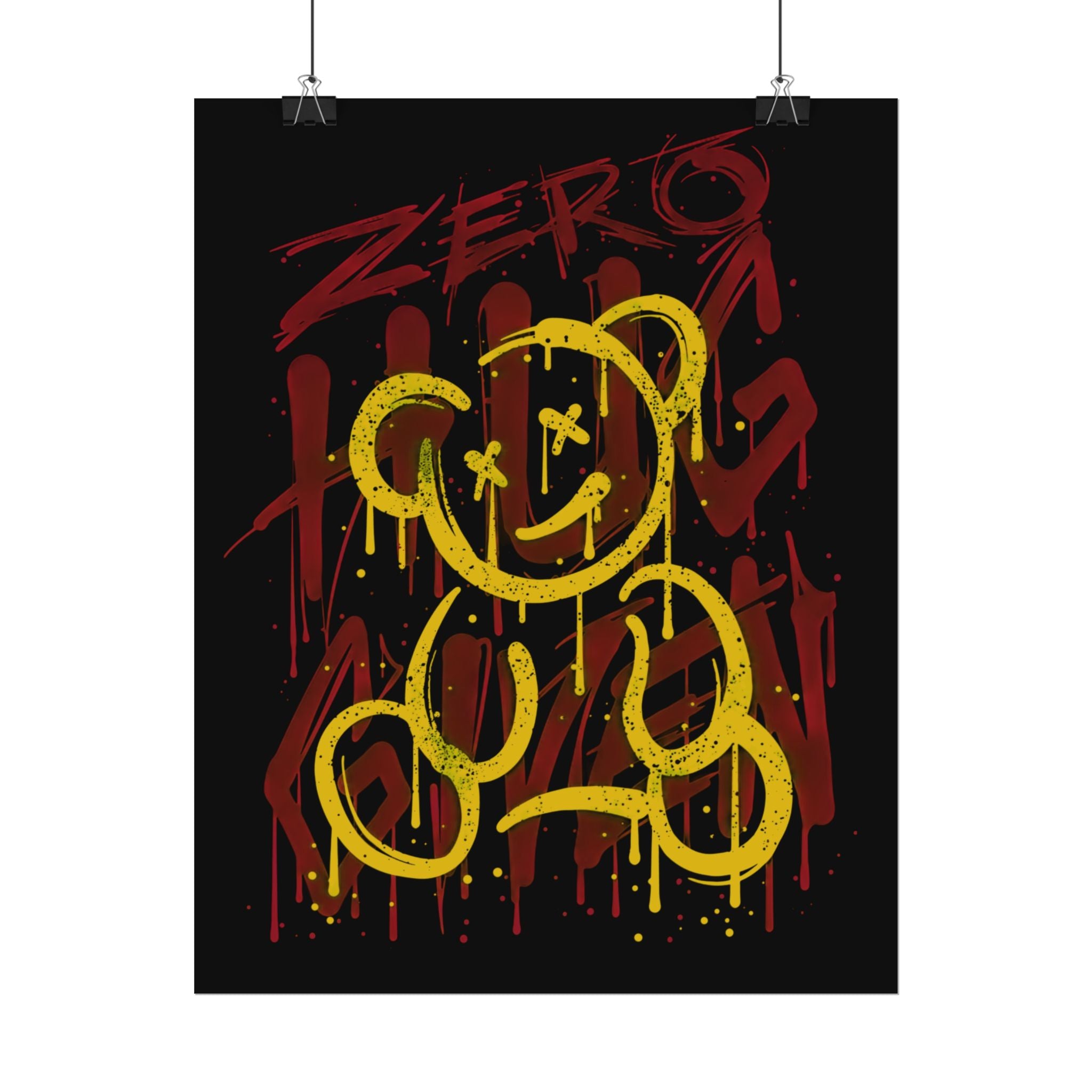zero-hug-given-poster-print-teddy-bear-print-graffiti-wall-art-fun-wall-art-moody-wall-art-emotional-wall-decor