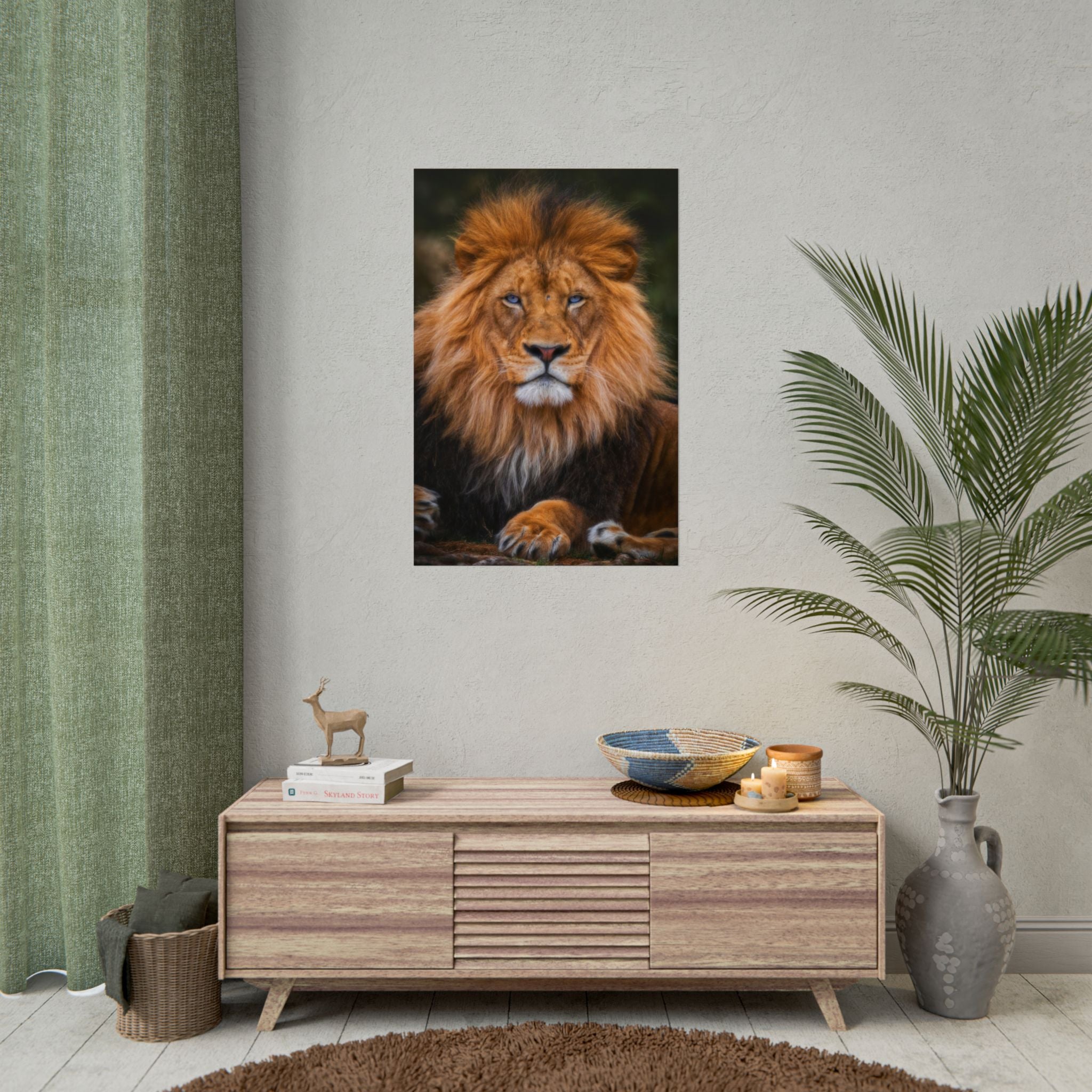 blue-eyed-lion-poster-wall-art-wildlife-home-decor-animal-lover-gift-safari-decoration-wildlife-art-print-lion-wall-decor