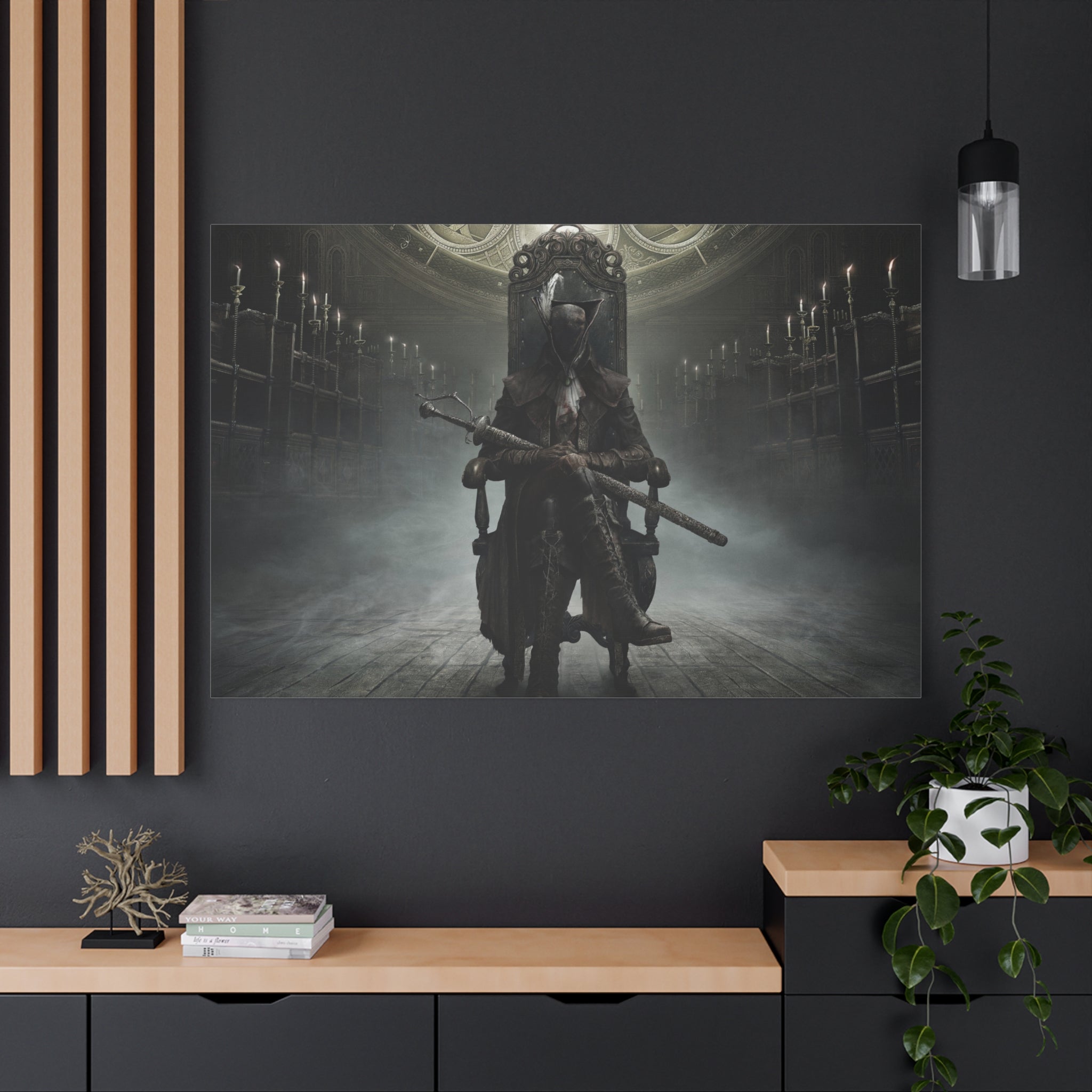 Bloodborne Boss Lady Maria Canvas Wall Art, Home Wall Decor, Game Wall Art Print, Gothic Art