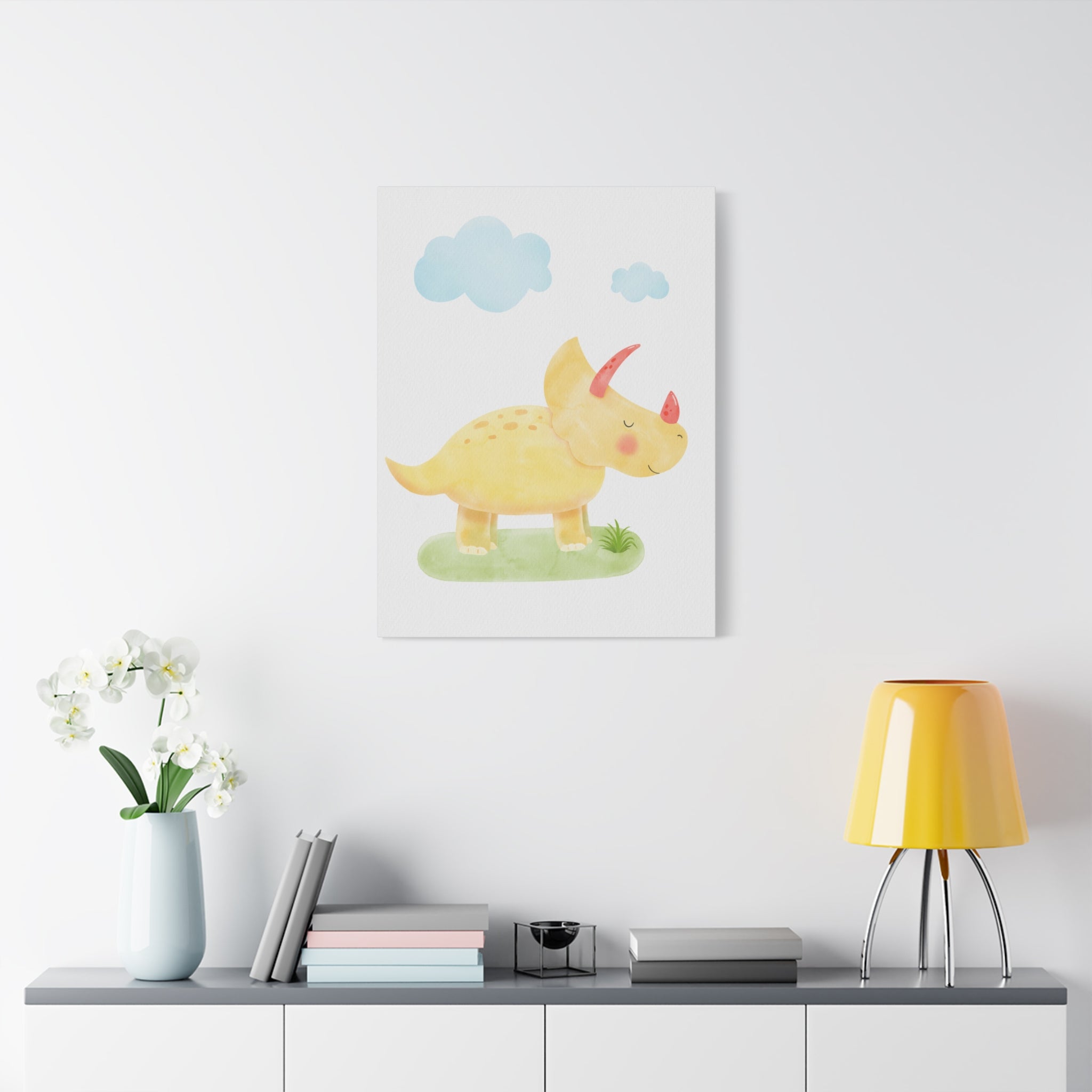 canvas-wall-art-cute-yellow-dino-nursery-decor-baby-dinosaur-print-nursery-art-cute-dinosaur-decoration-baby-nursery-dinosaur