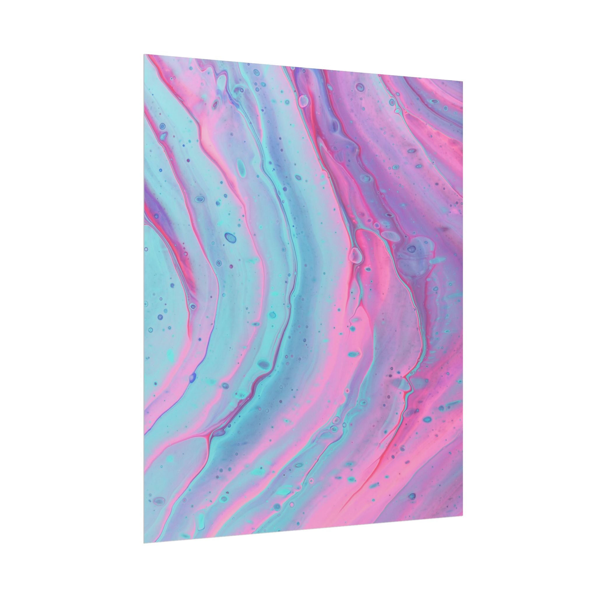 Blue Pink Abstract Minimalist Poster Print, Blue Pink Decor, Pink Blue Canvas Wall Art, Modern Home Decor, Living Room Wall Art