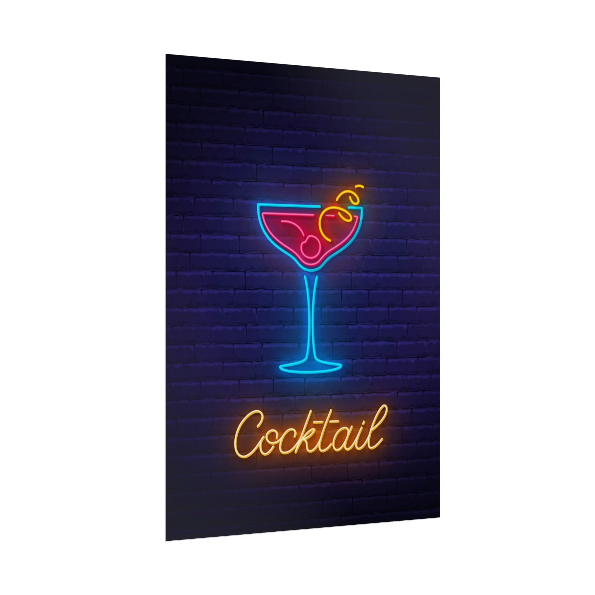 cocktail-neon-martini-poster-wall-art-decor-large-poster-artwork-cocktail-print-bar-decor-kitchen-wall-art