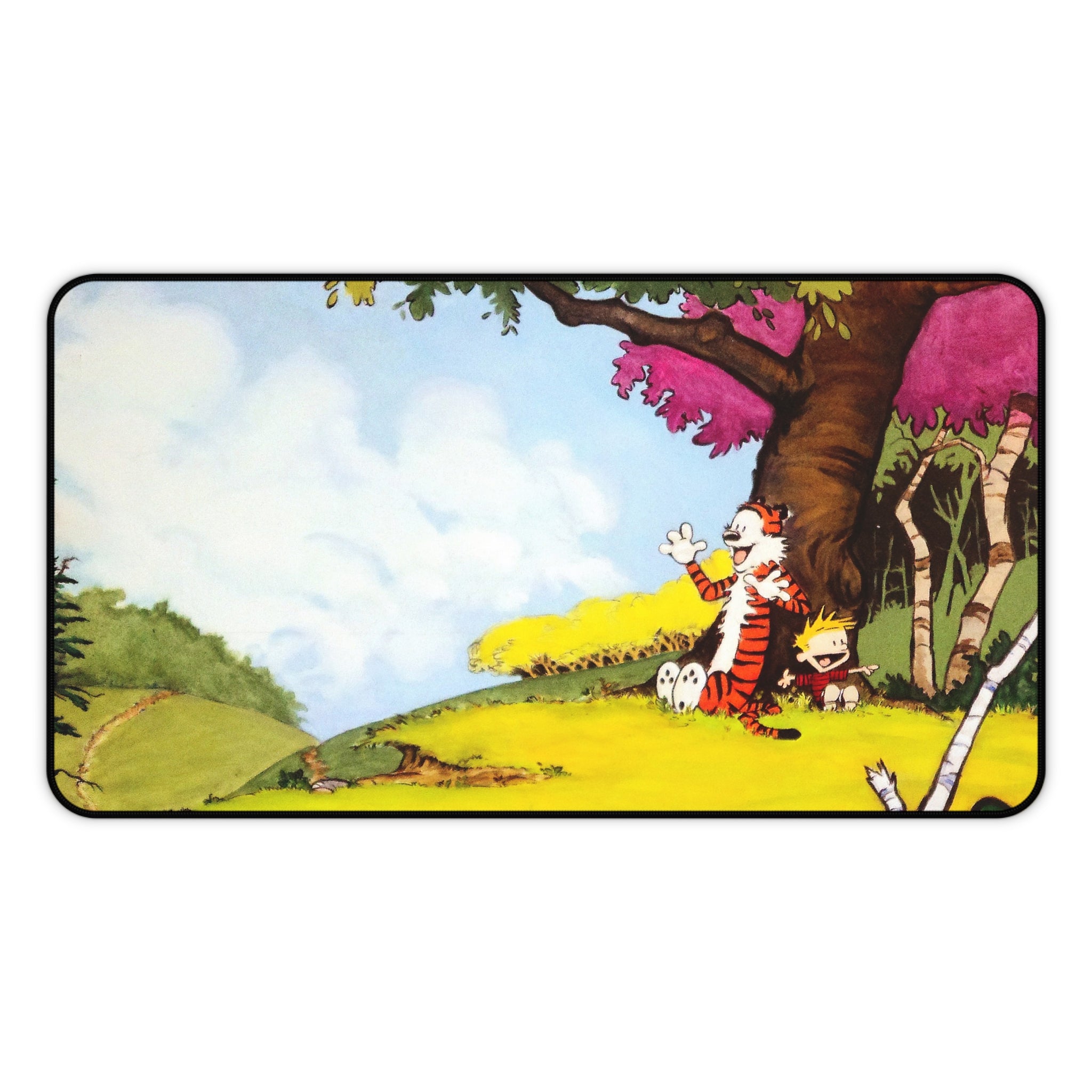 Calvin and Hobbes Mouse Pad, Cartoon Desk Pad, Comicbook Desk Mat, Gift for Desk, Uniqe Desk Decor